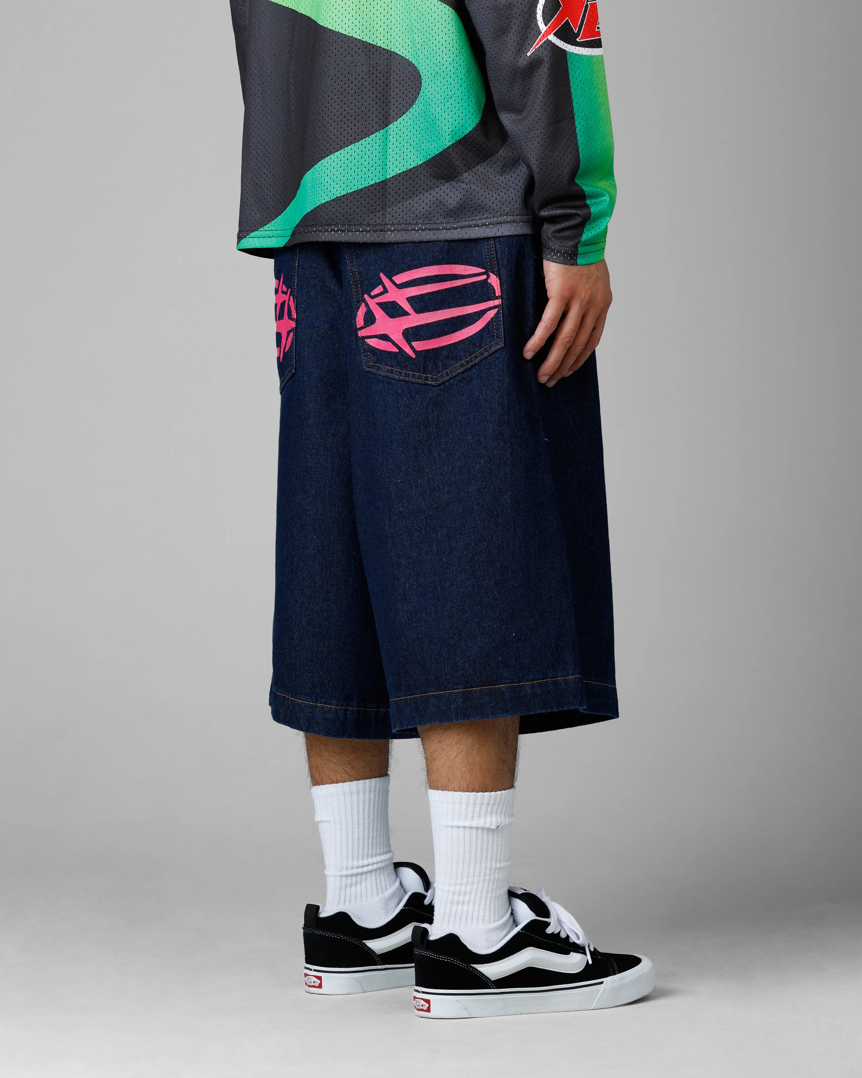 3 Quarter Shorts Dark Indigo - Image 3
