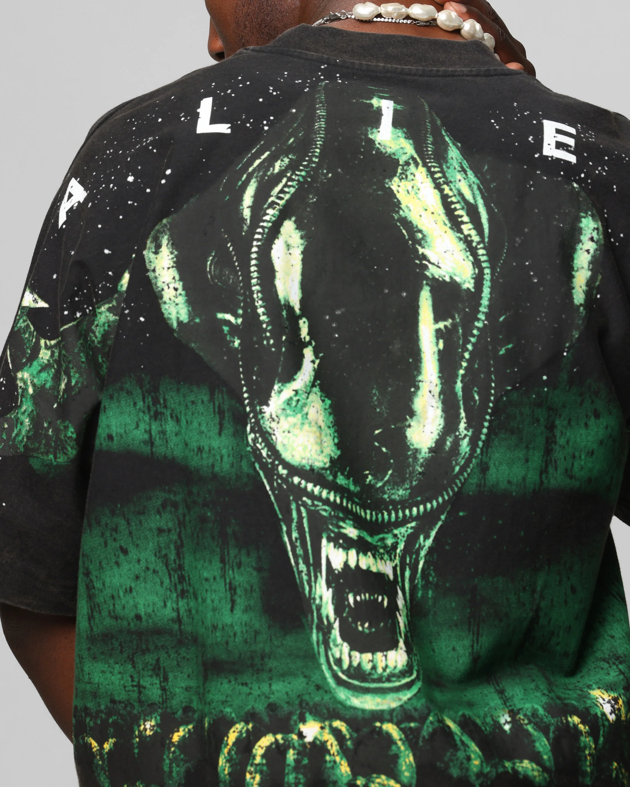 Loiter Alien Boxy T-Shirt Washed Black - Image 8