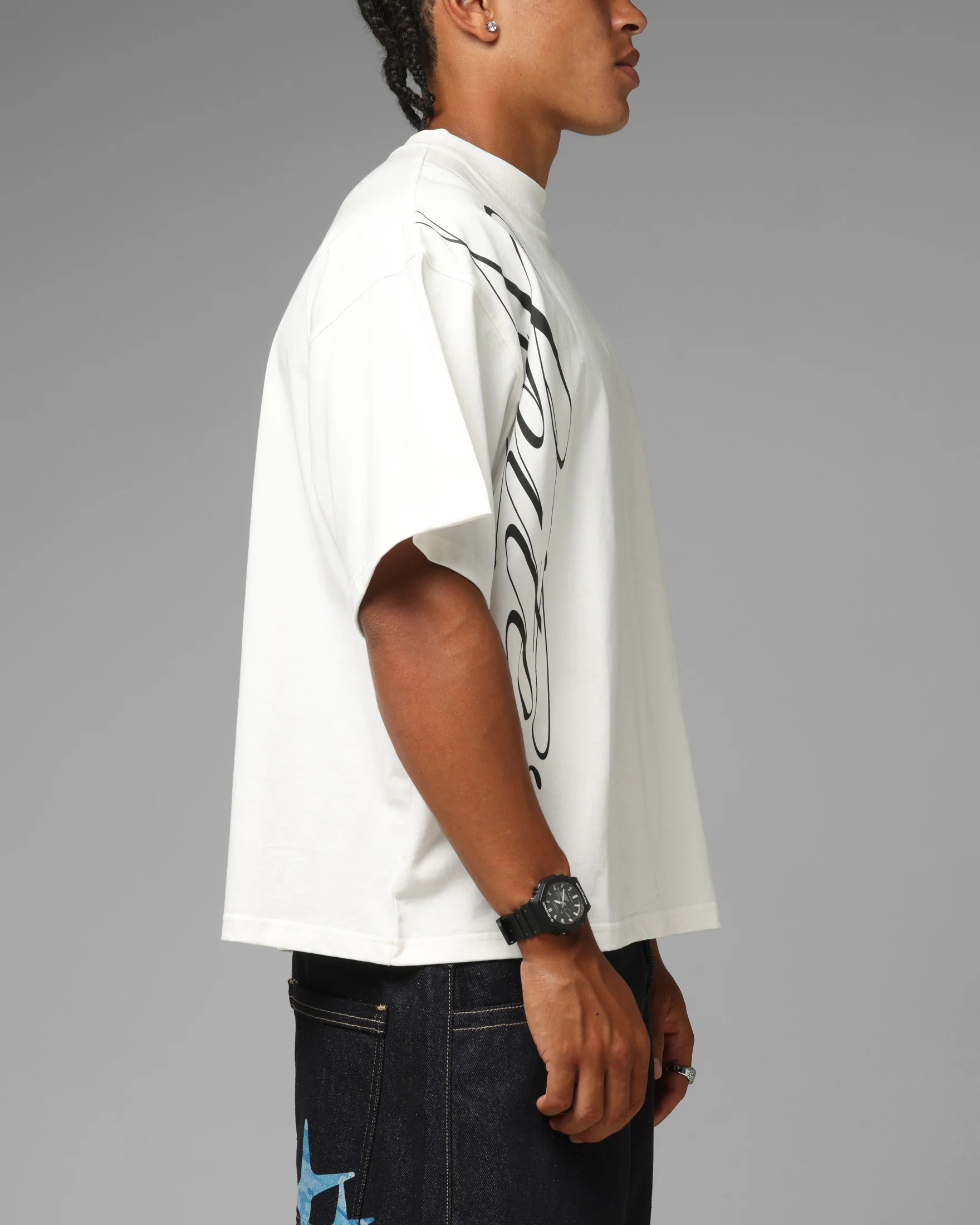 Loiter Apeezy Oversized T-Shirt Off White - Image 5