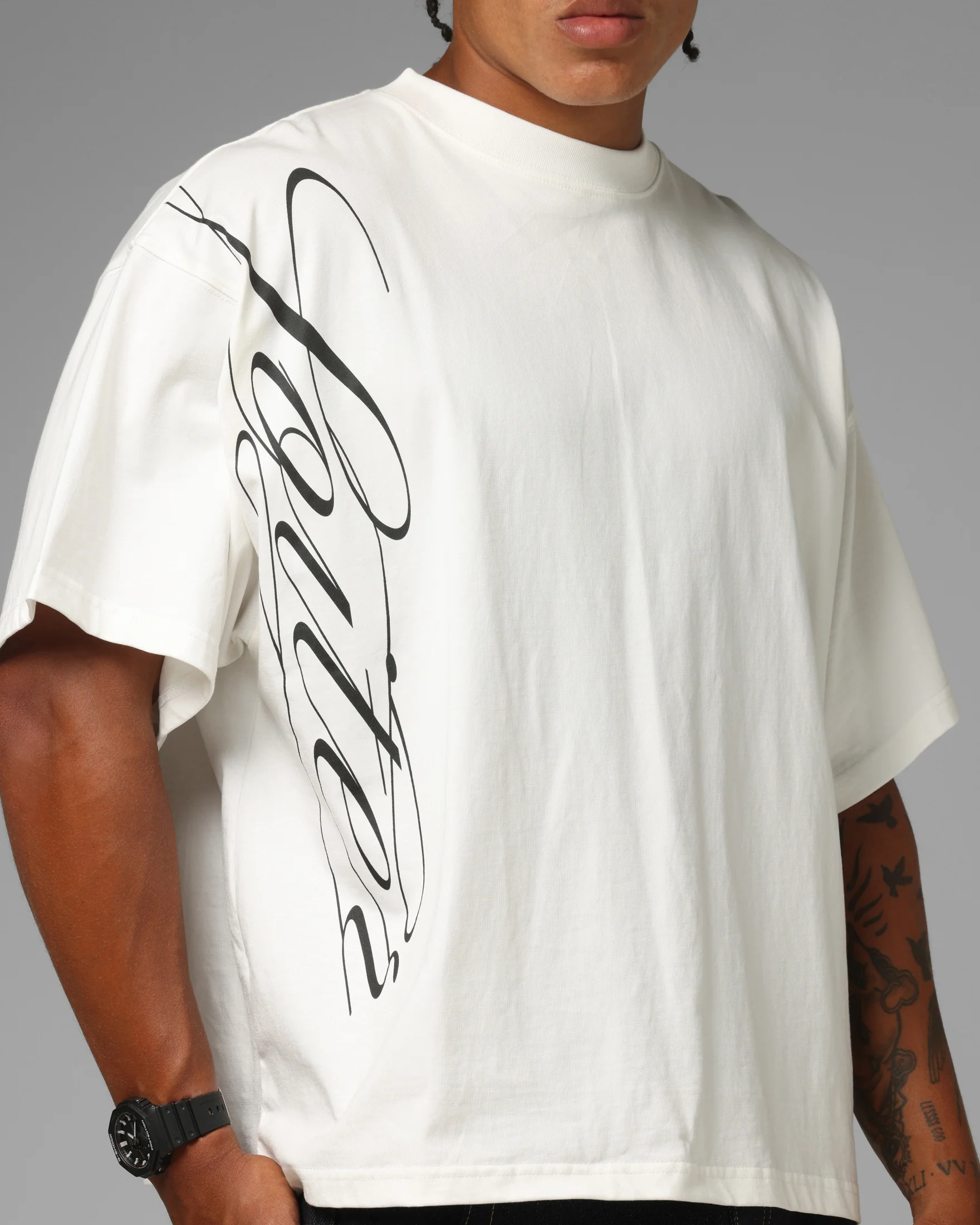 Loiter Apeezy Oversized T-Shirt Off White - Image 7