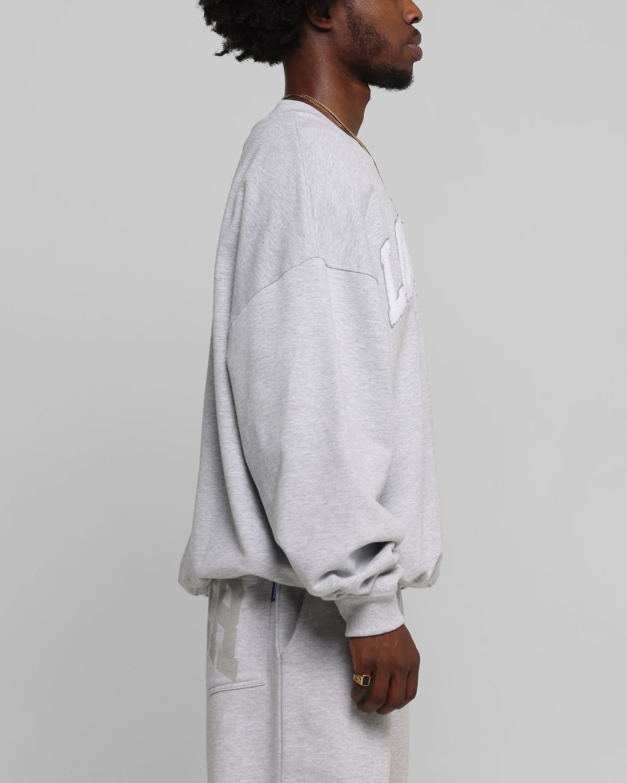 Loiter Arch Premium Crewneck Grey - Image 4
