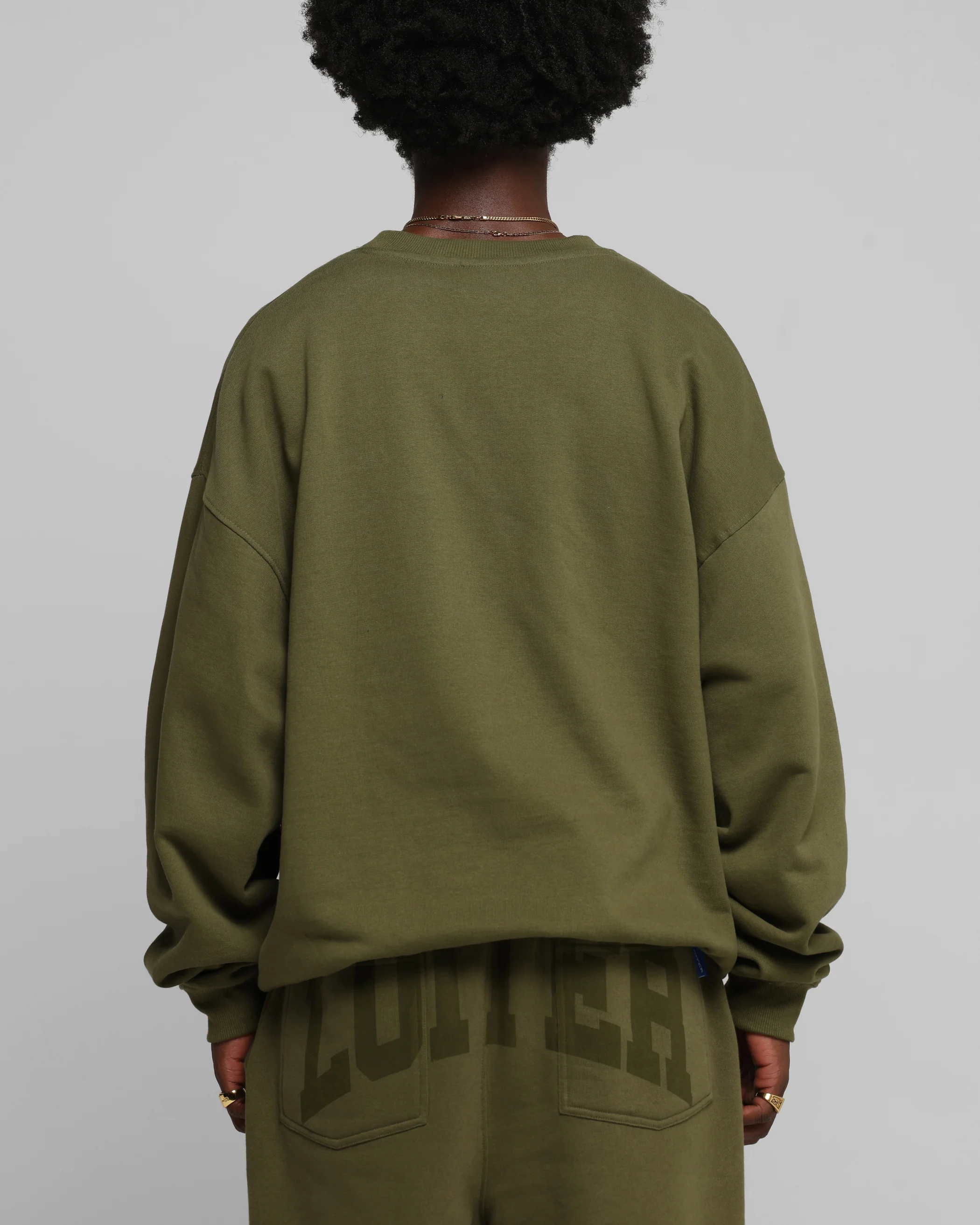 Loiter Arch Premium Crewneck Khaki - Image 3