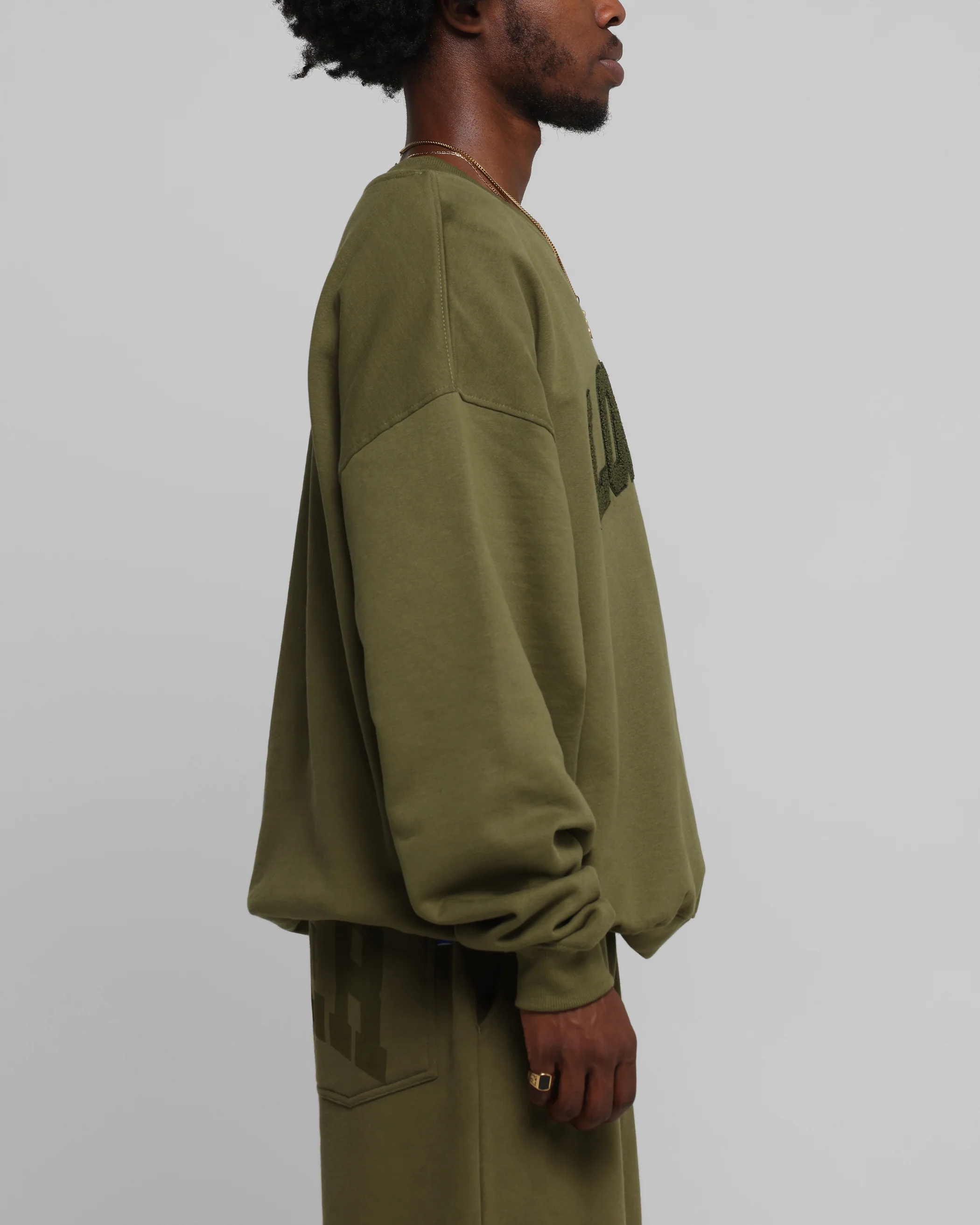 Loiter Arch Premium Crewneck Khaki - Image 4