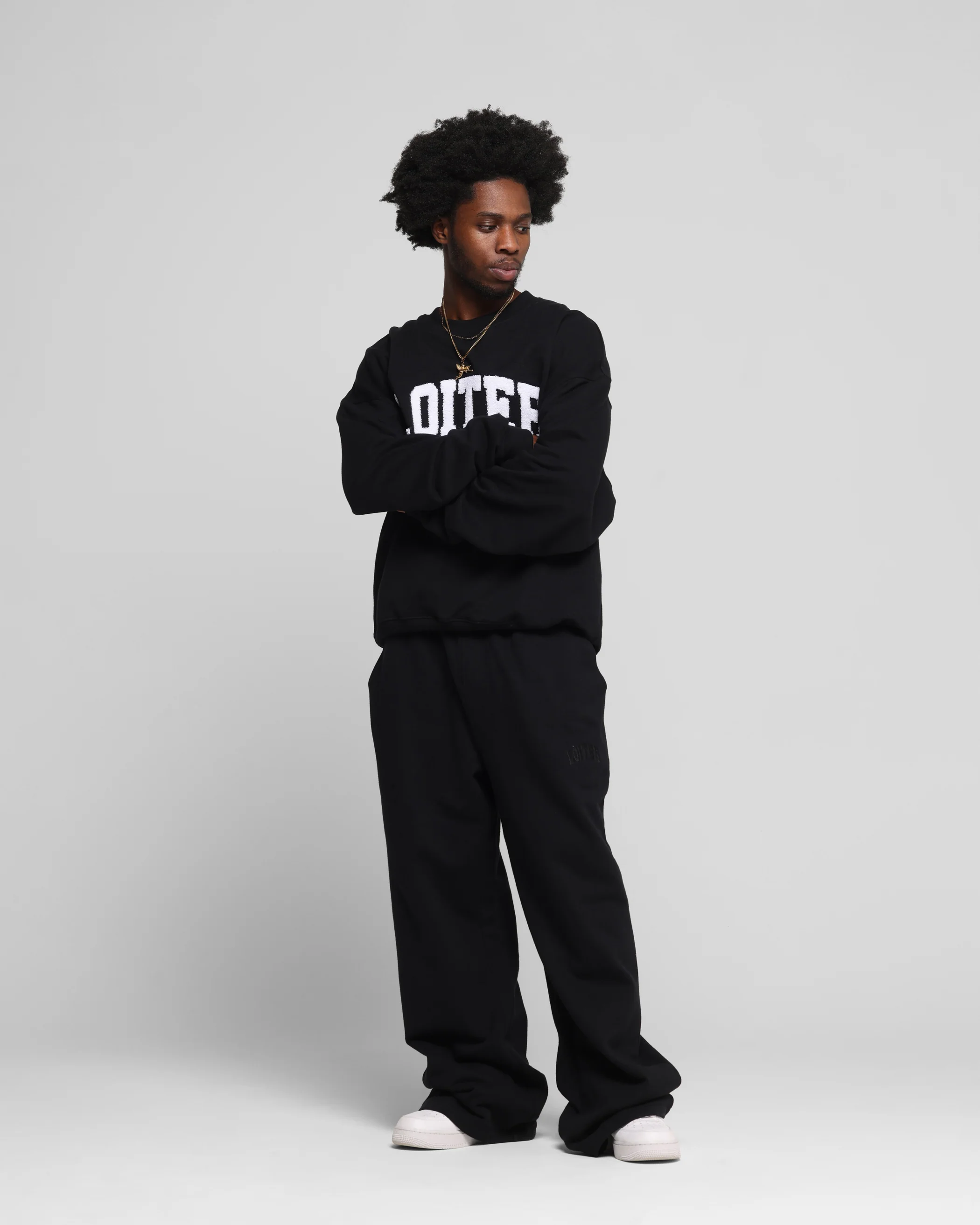 Loiter Arch Premium Sweat Pants Black - Image 2