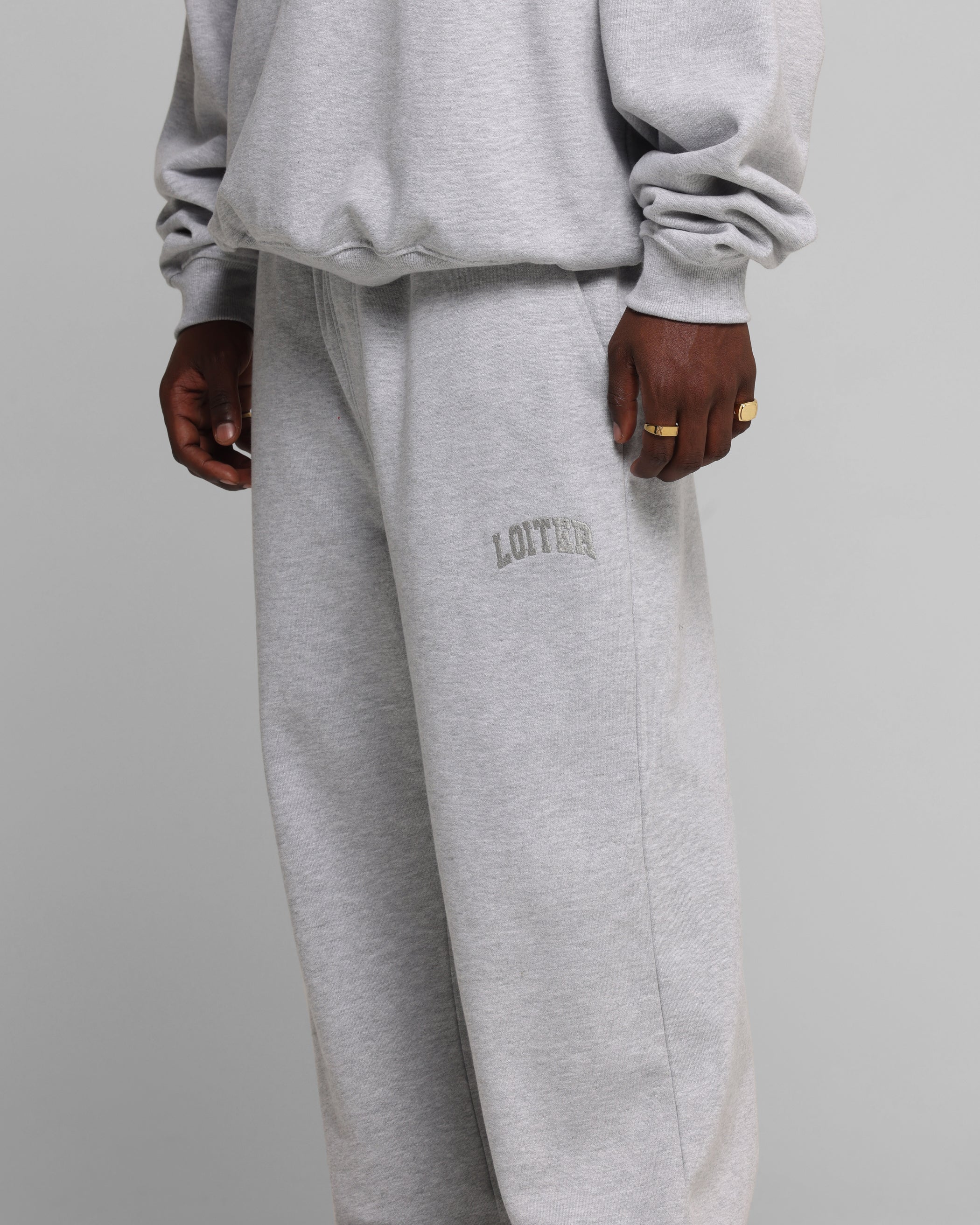 Loiter Arch Premium Sweat Pants Grey - Image 6