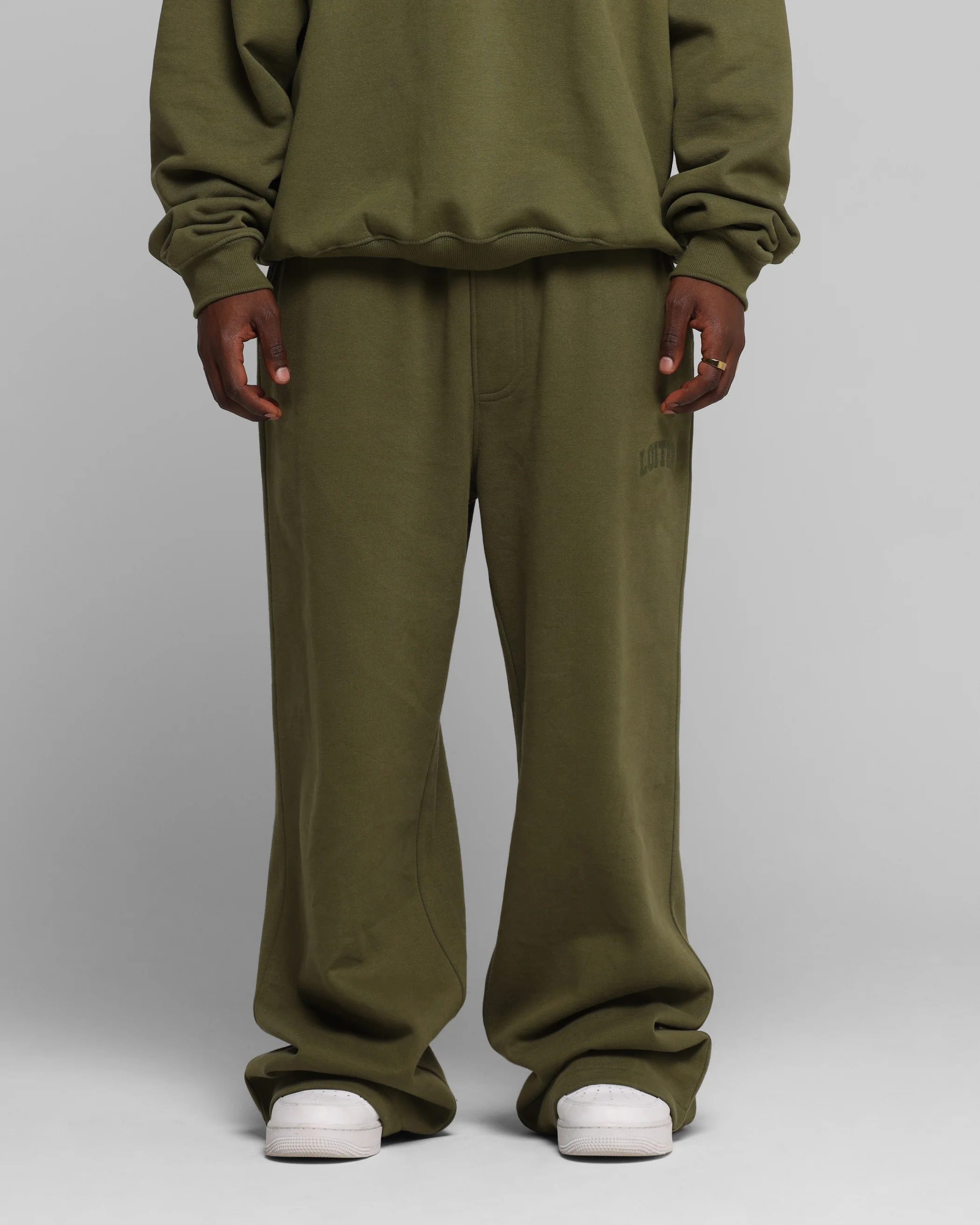 Loiter Arch Premium Sweat Pants Khaki - Image 5