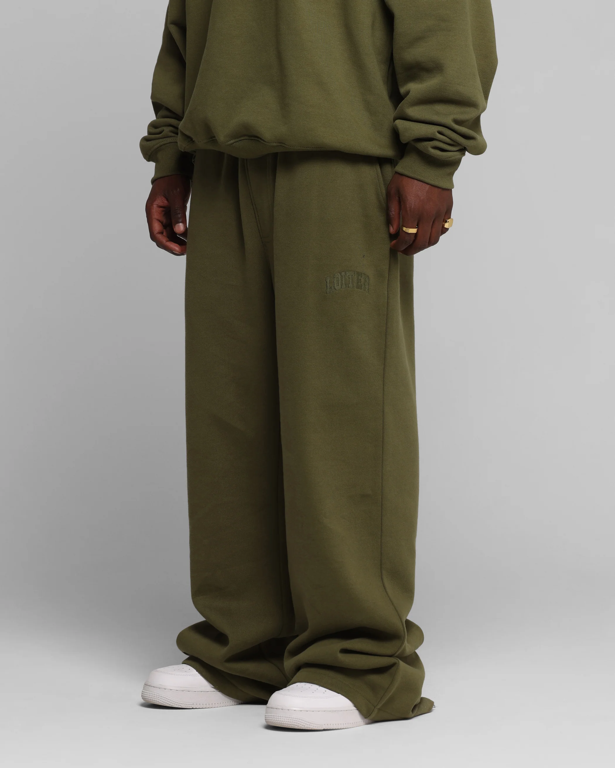 Loiter Arch Premium Sweat Pants Khaki - Image 6