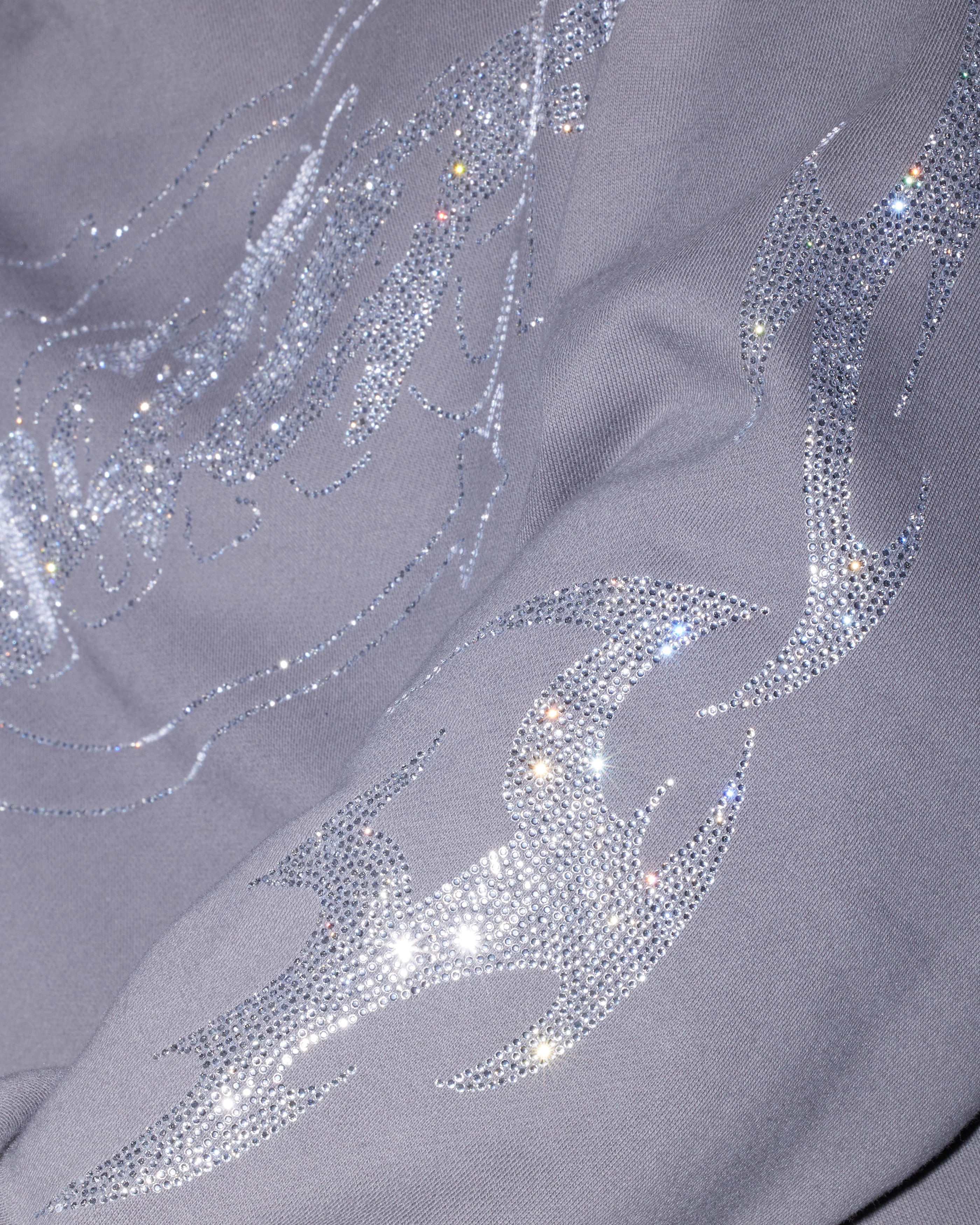Atlantic Rhinestone Hoodie Charcoal - Image 4