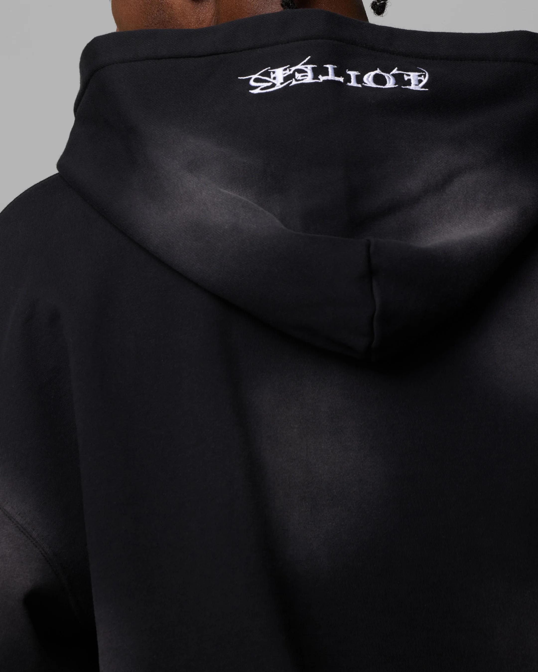 Loiter Atmosphere Full Zip Hoodie Vintage Black - Image 8