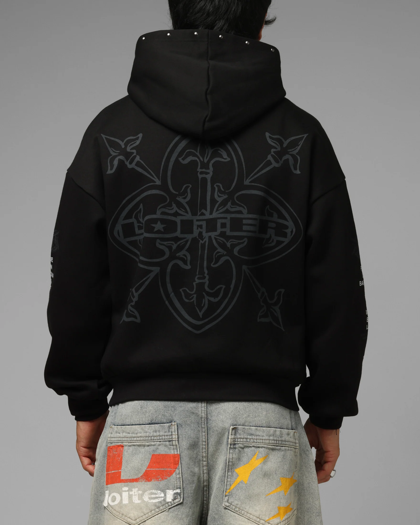 Loiter Blade Hoodie Black - Image 2