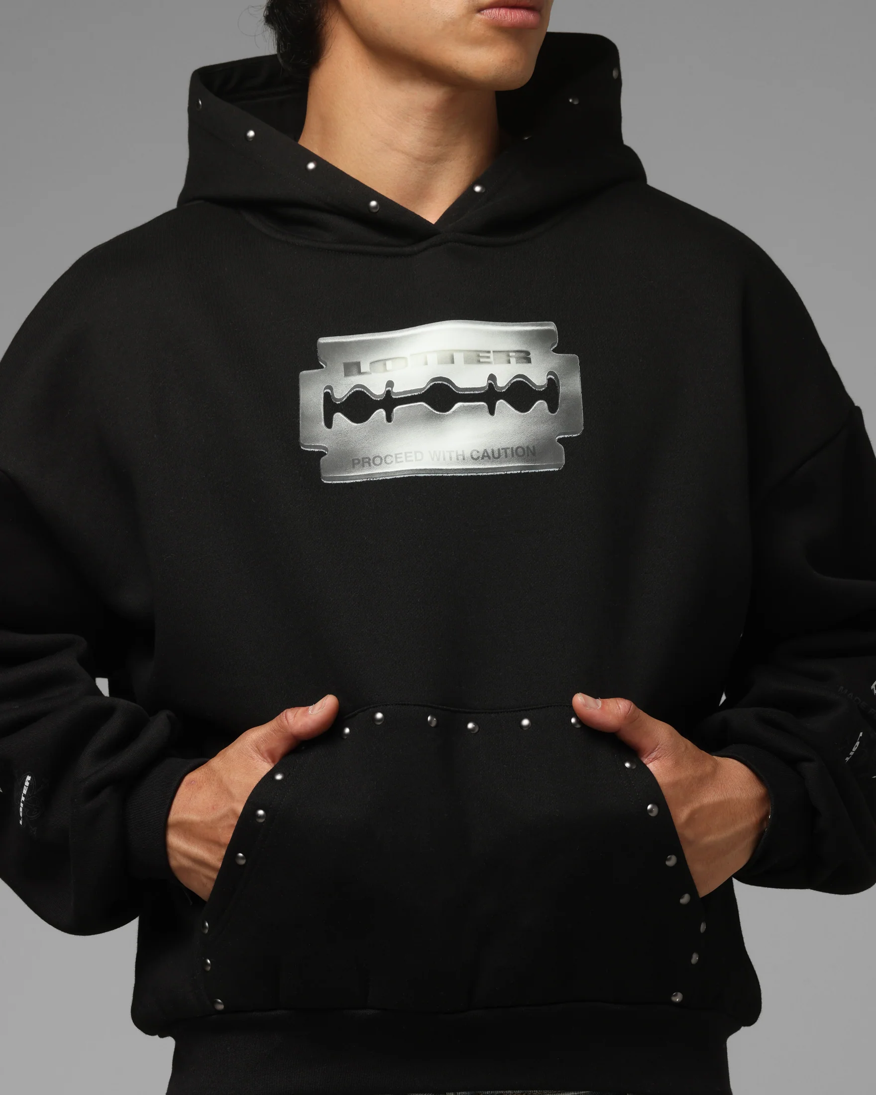 Loiter Blade Hoodie Black - Image 7