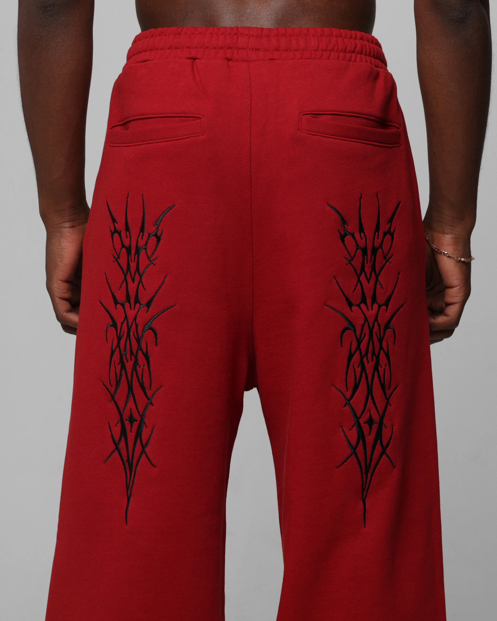 Loiter Blood Born Track Pants Burgandy - Image 8