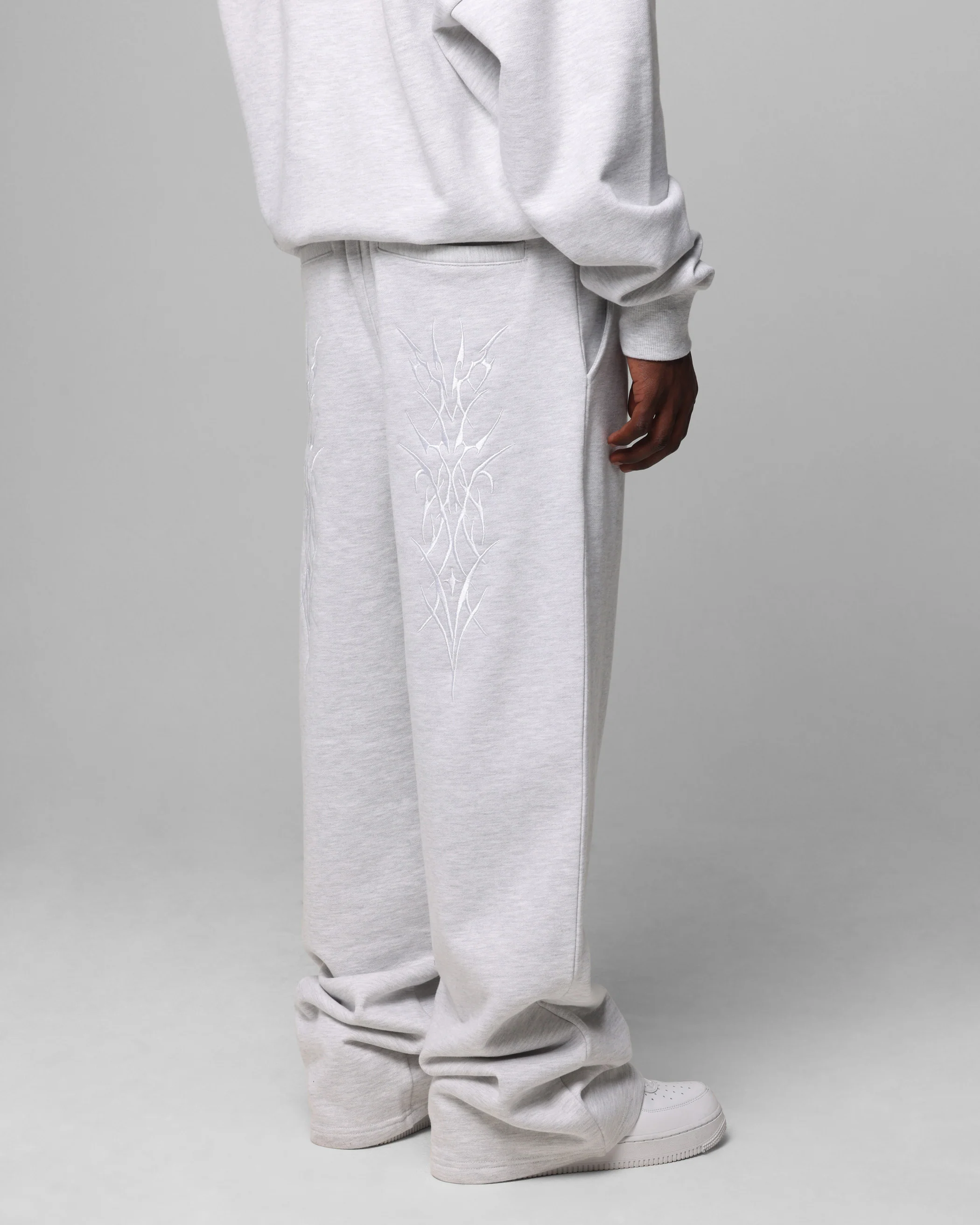 Loiter Blood Born Track Pants Grey Marle - Image 5