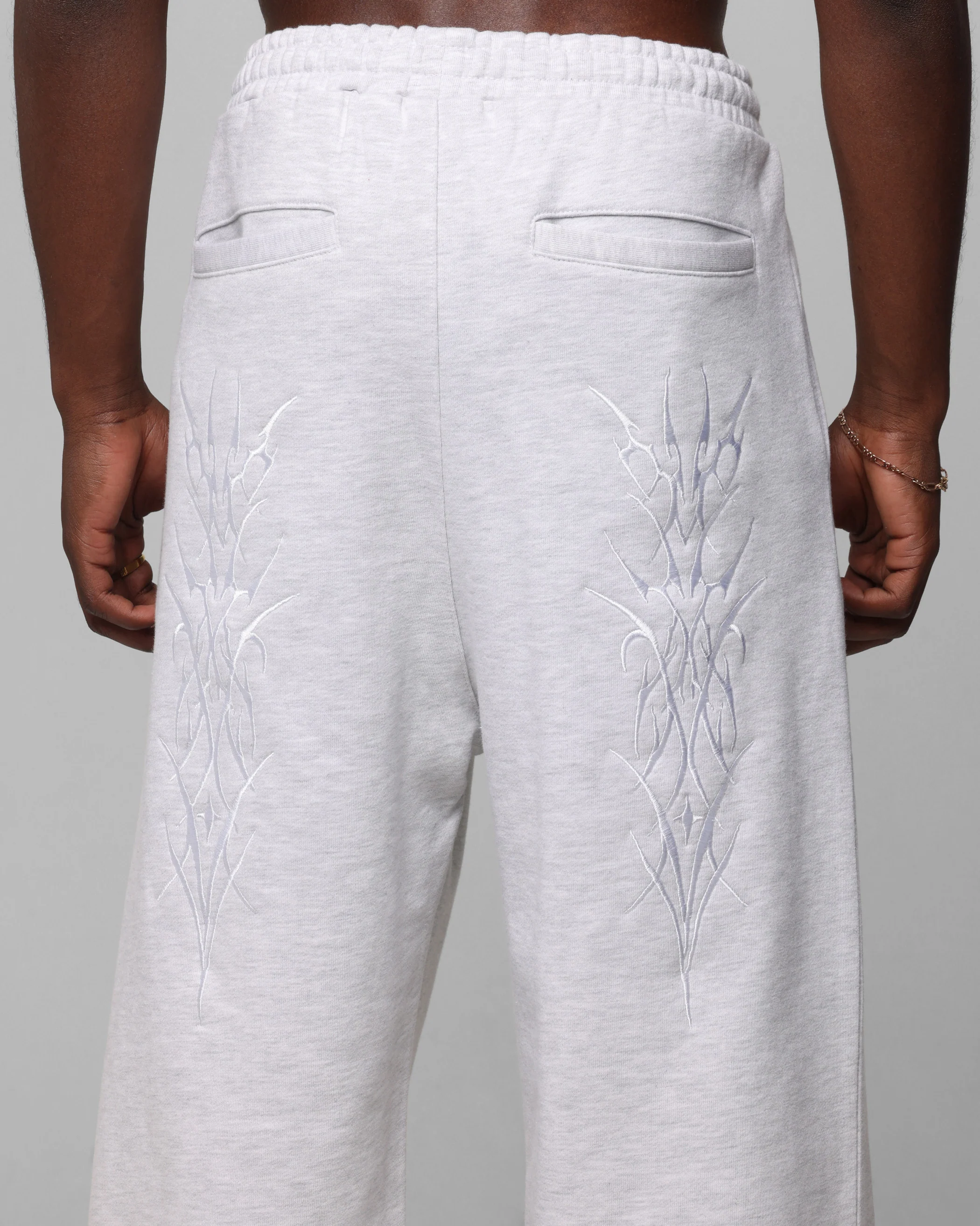 Loiter Blood Born Track Pants Grey Marle - Image 8