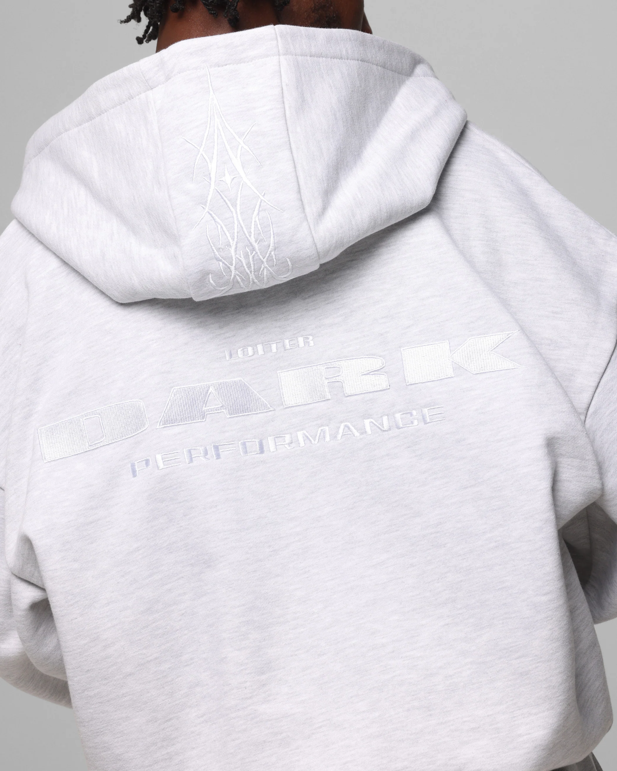 Loiter Blood Born Zip Hoodie Grey Marle - Image 8