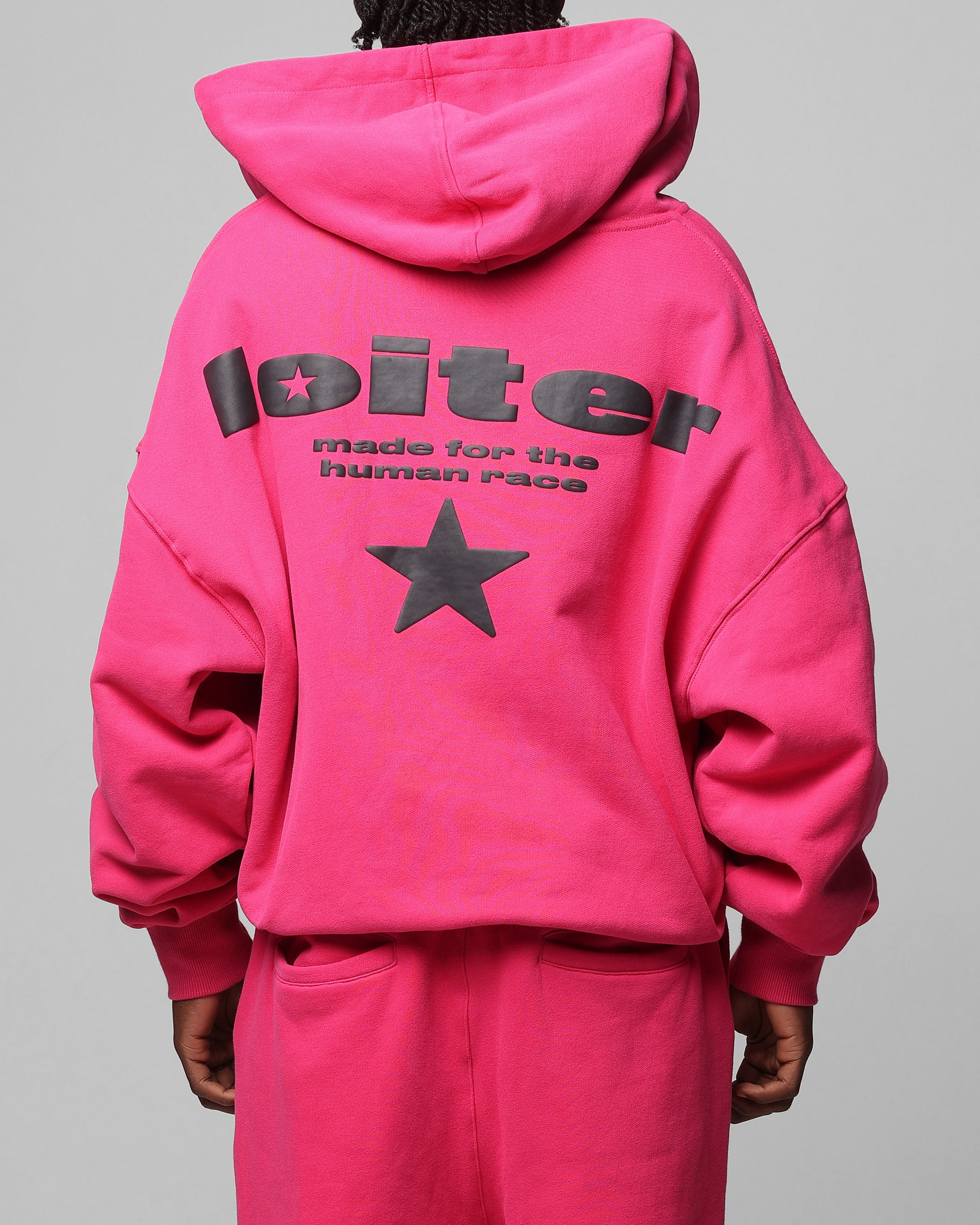 Loiter Celestial Full Zip Hoodie Pink - Image 2