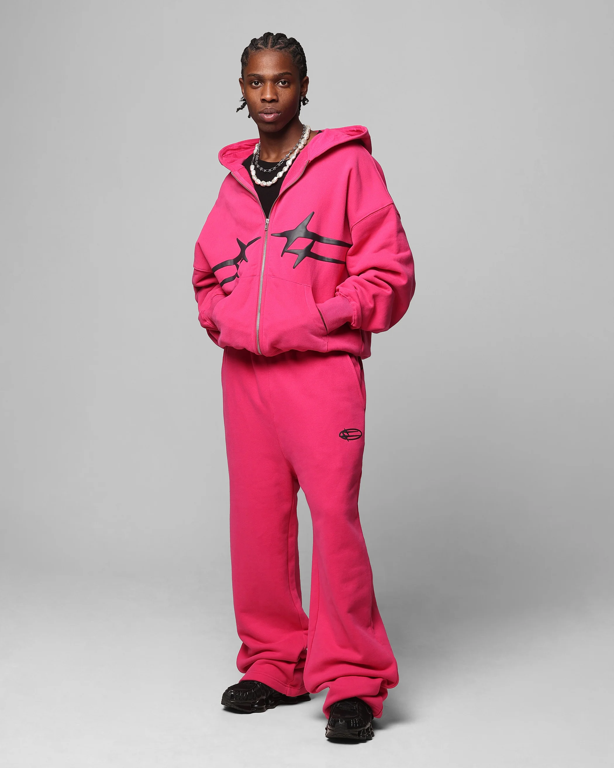 Loiter Celestial Full Zip Hoodie Pink - Image 3