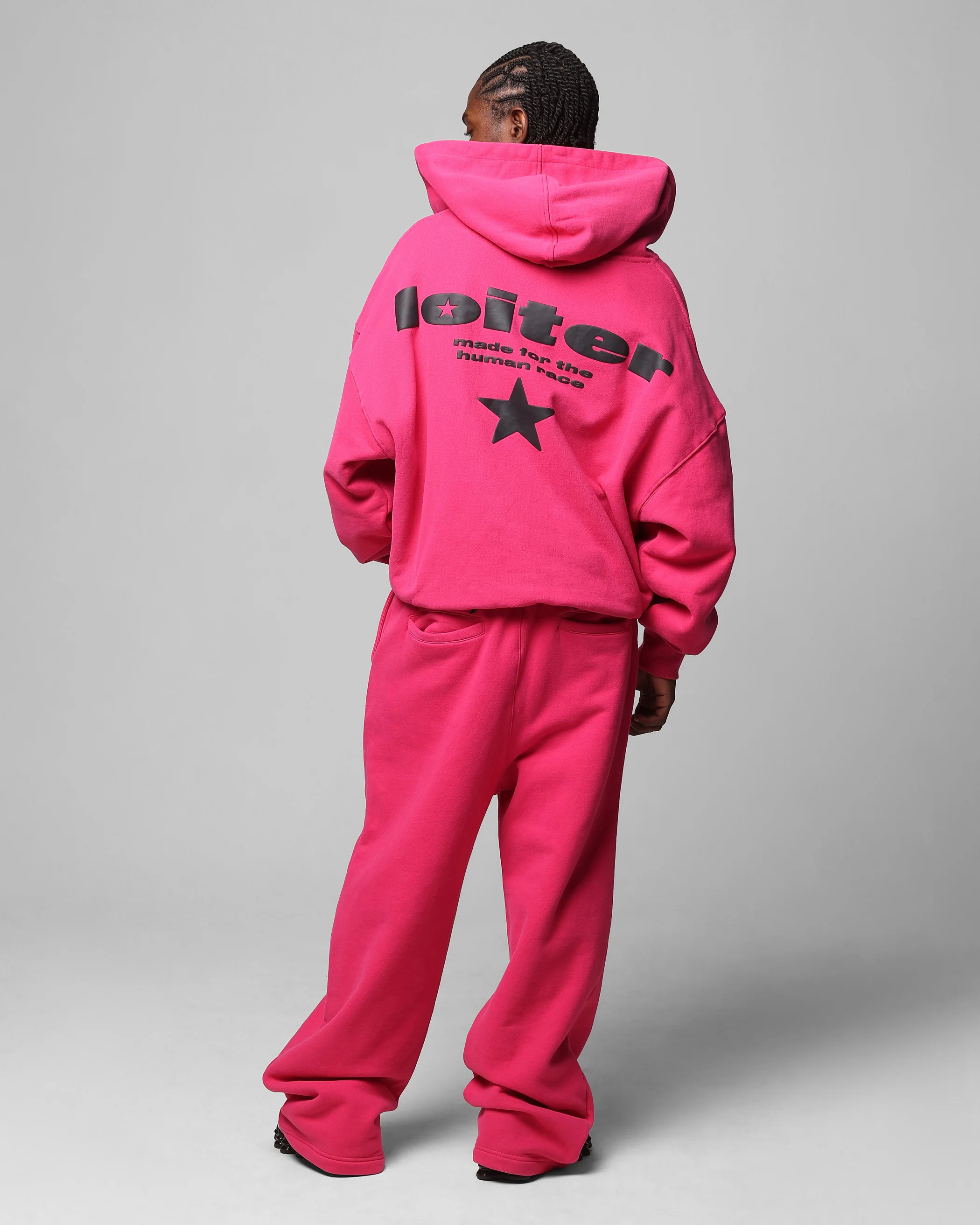 Loiter Celestial Full Zip Hoodie Pink - Image 4