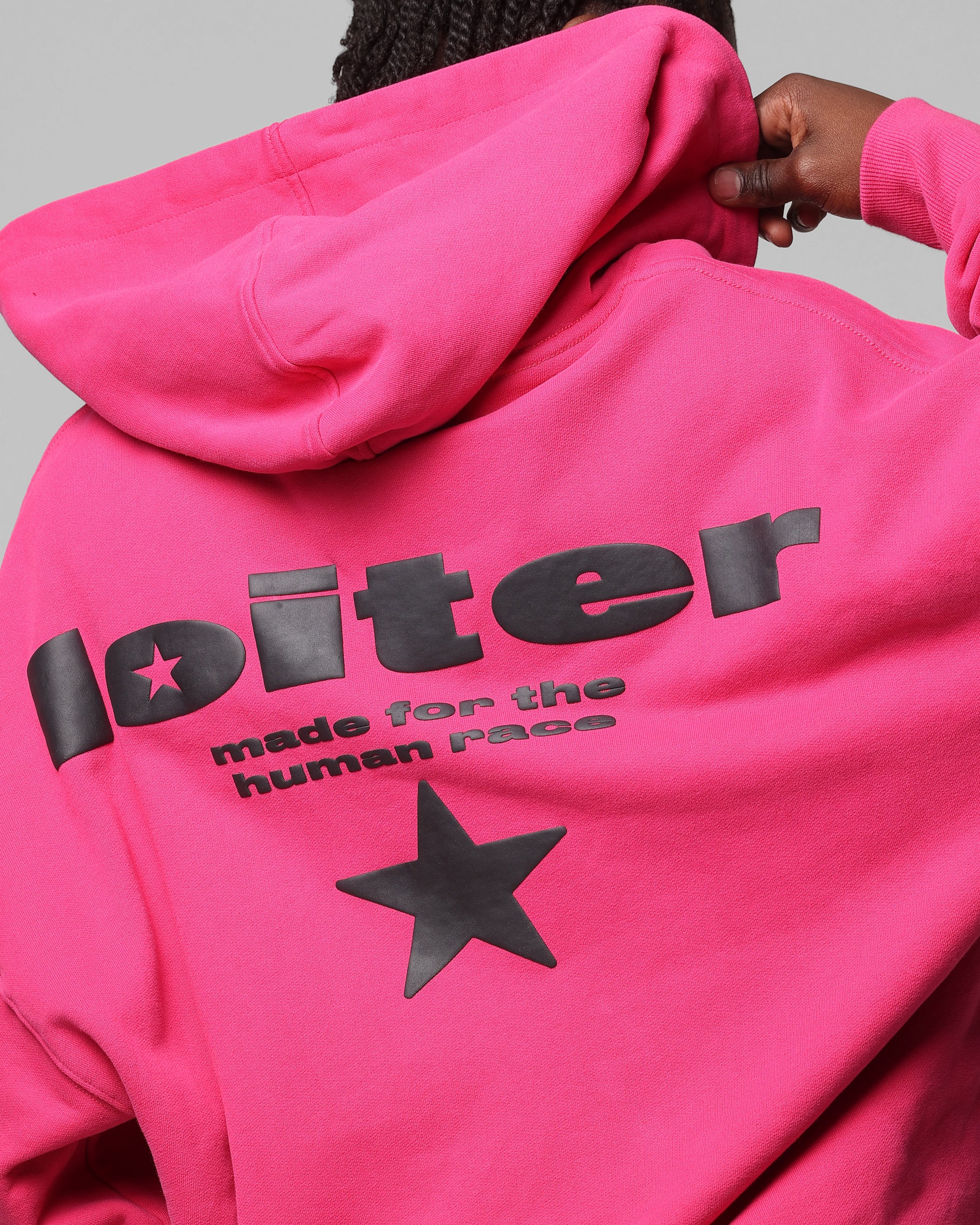 Loiter Celestial Full Zip Hoodie Pink - Image 8