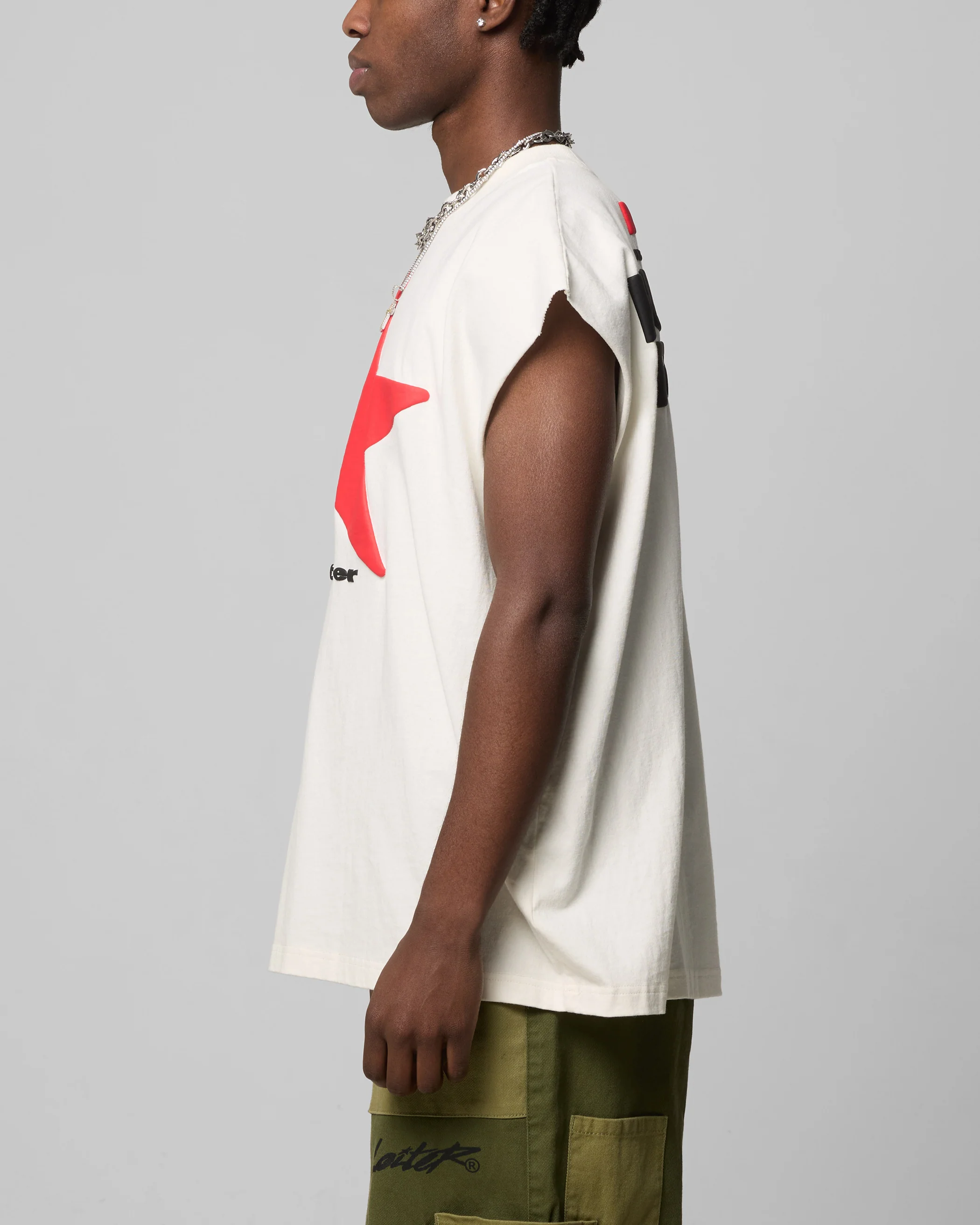 Celestial Muscle T-Shirt Off White - Image 5