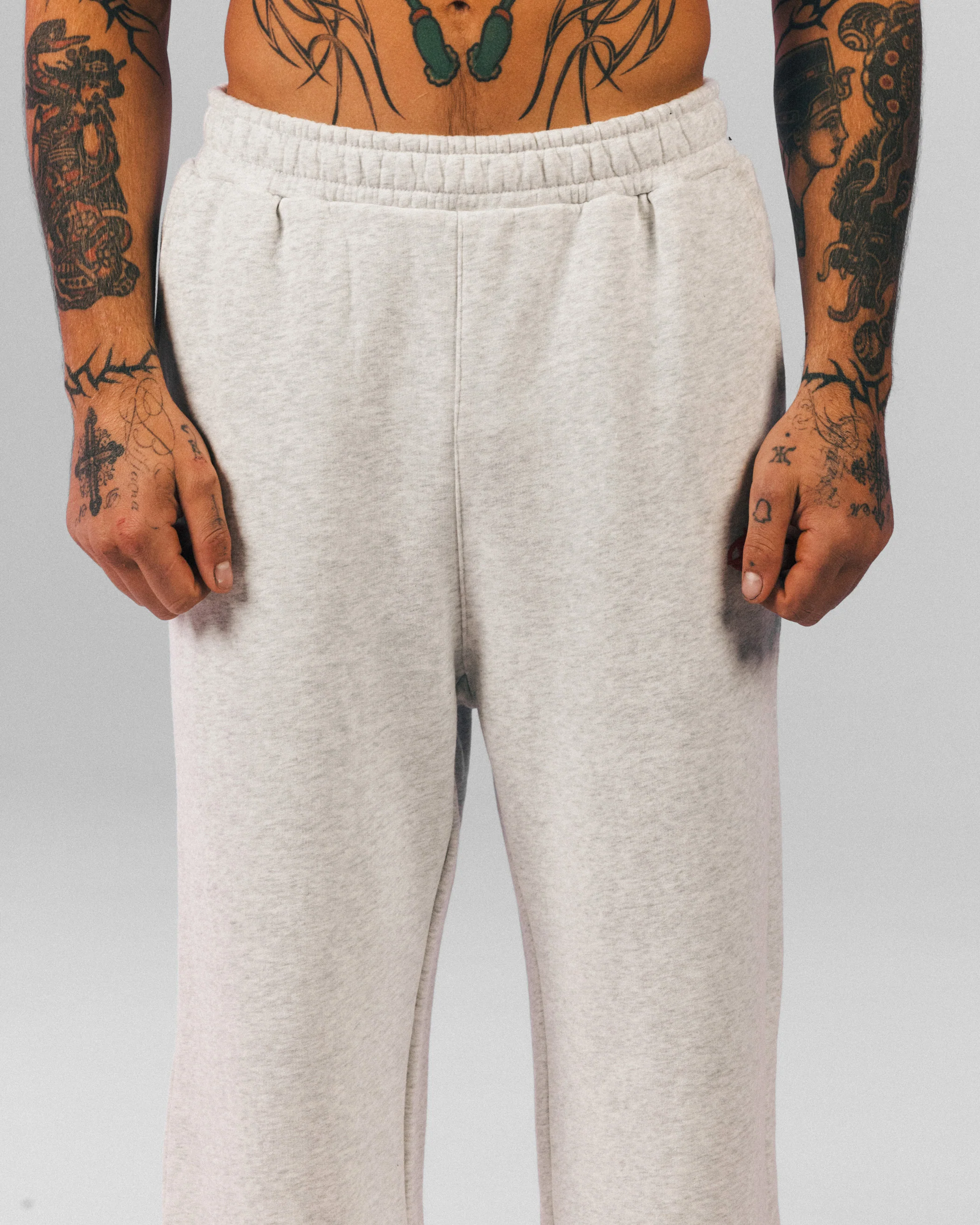 Loiter Celestial Sweat Pants Light Grey Marl - Image 7