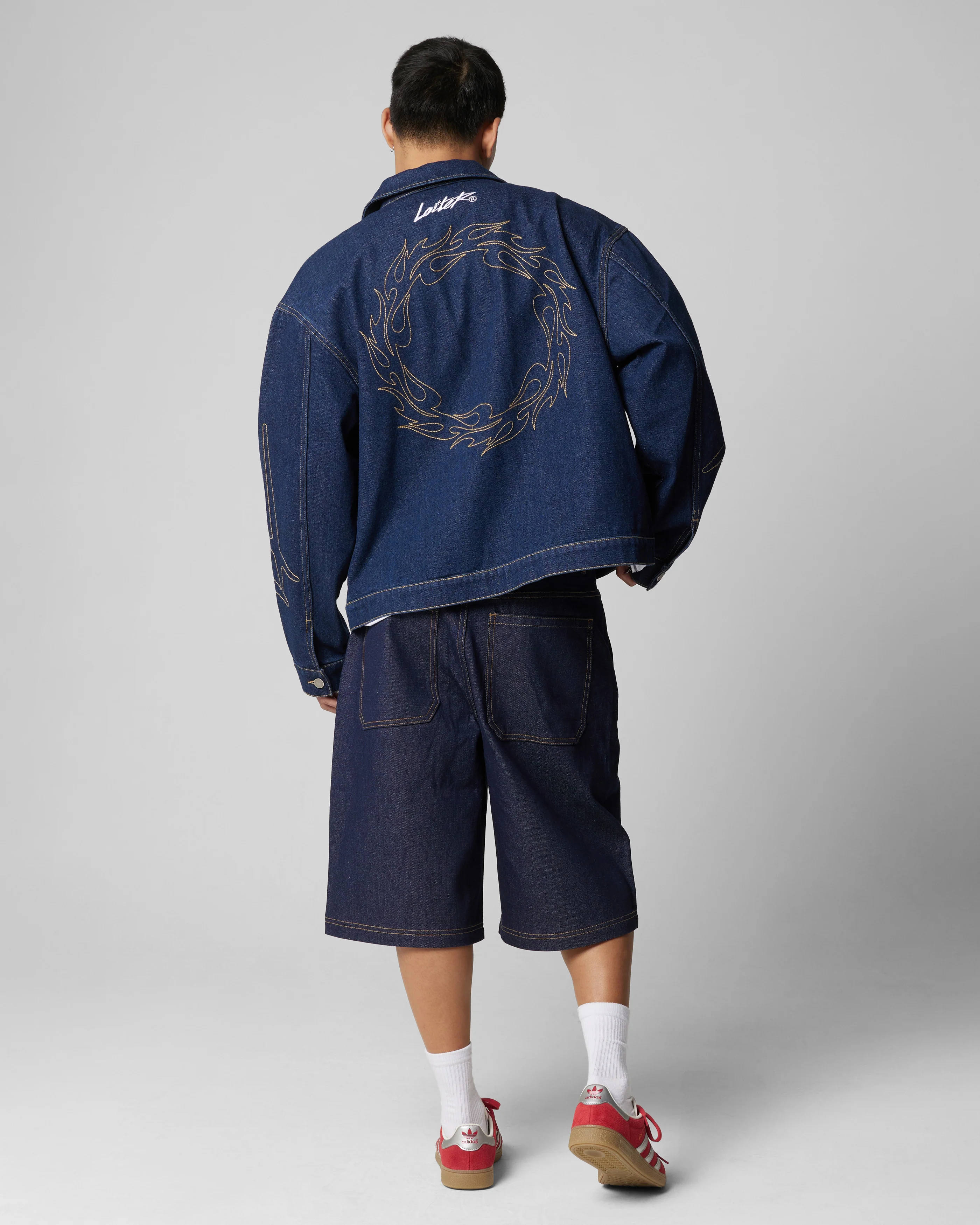 Loiter Chaos Denim Jacket Indigo - Image 4