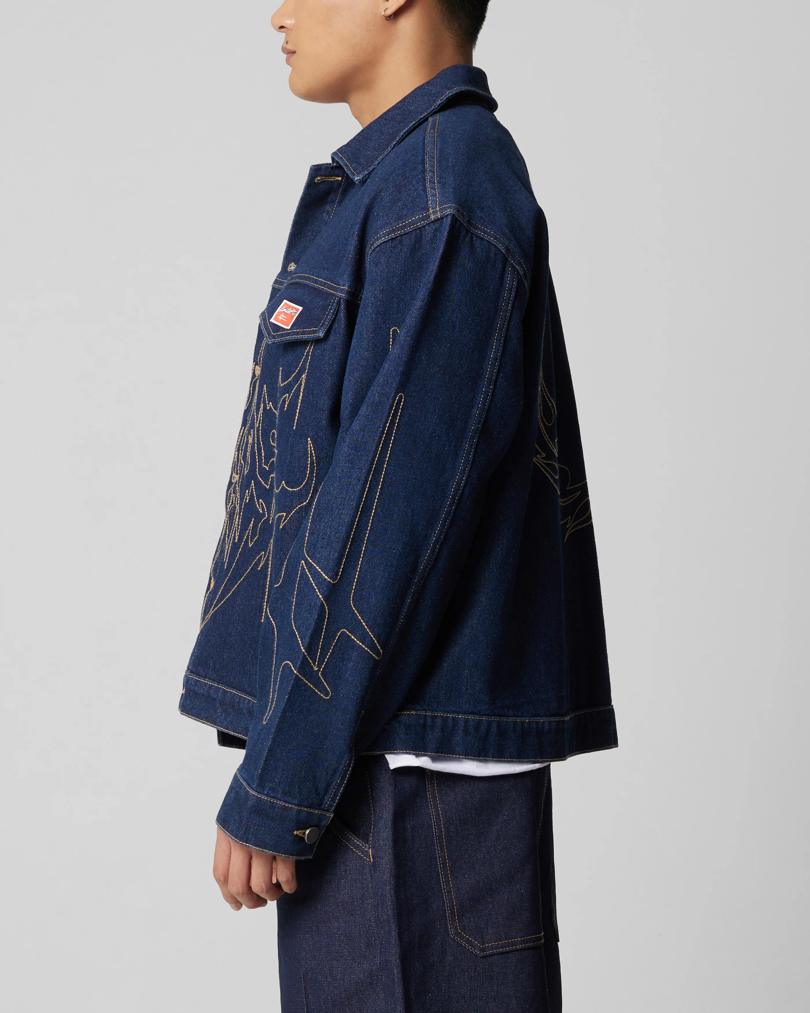 Loiter Chaos Denim Jacket Indigo - Image 6