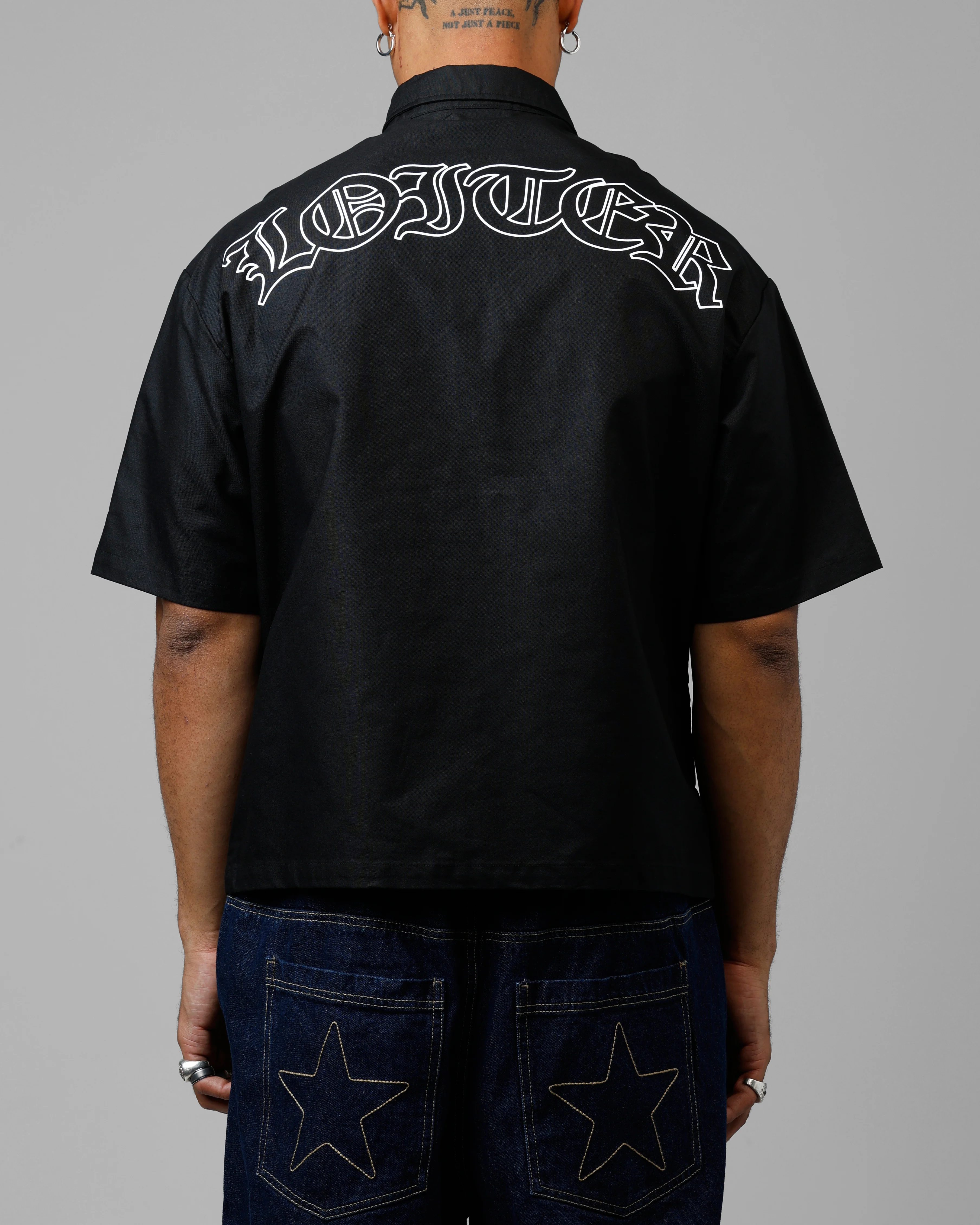 Loiter Chopper Work Shirt Black - Image 2