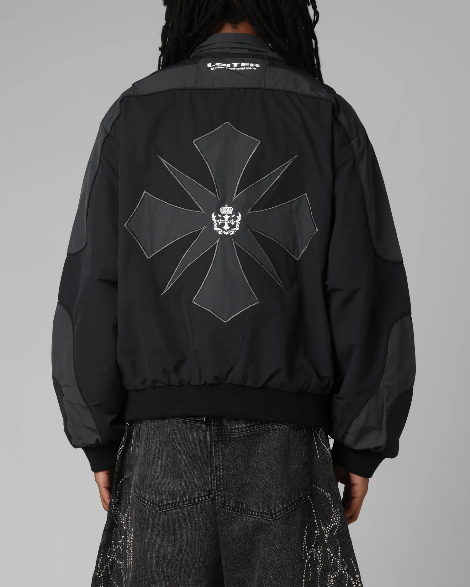Loiter Club Classic Track Jacket Black - Image 2