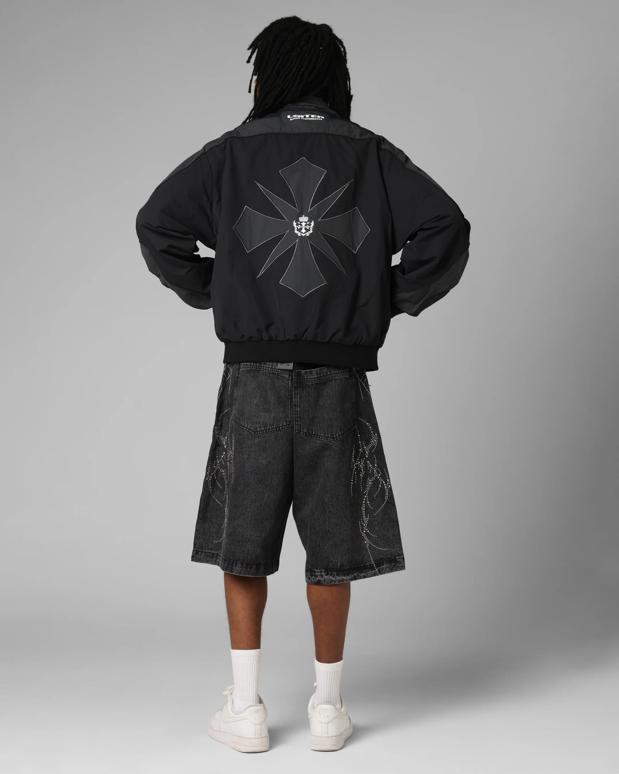 Loiter Club Classic Track Jacket Black - Image 4