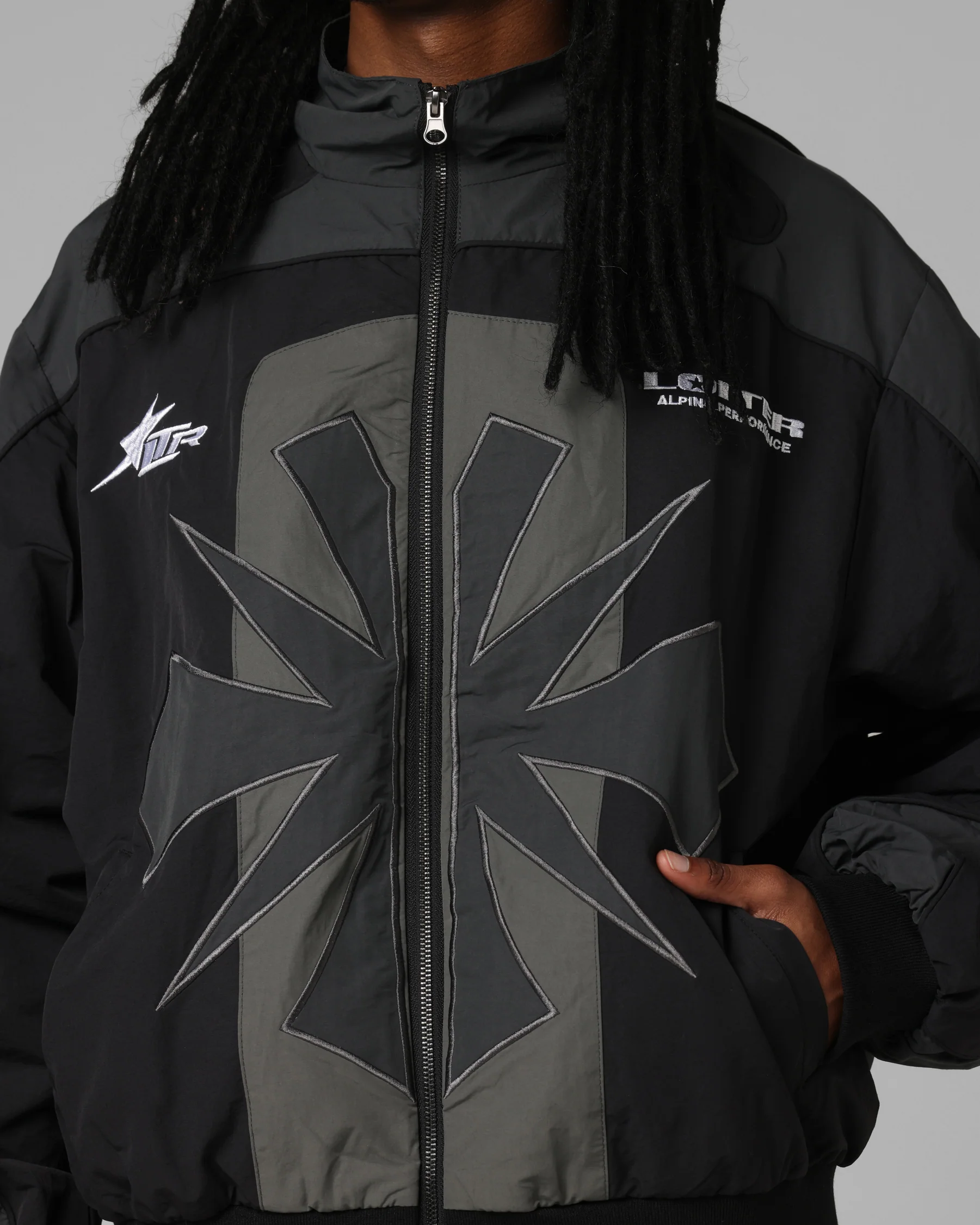 Loiter Club Classic Track Jacket Black - Image 7