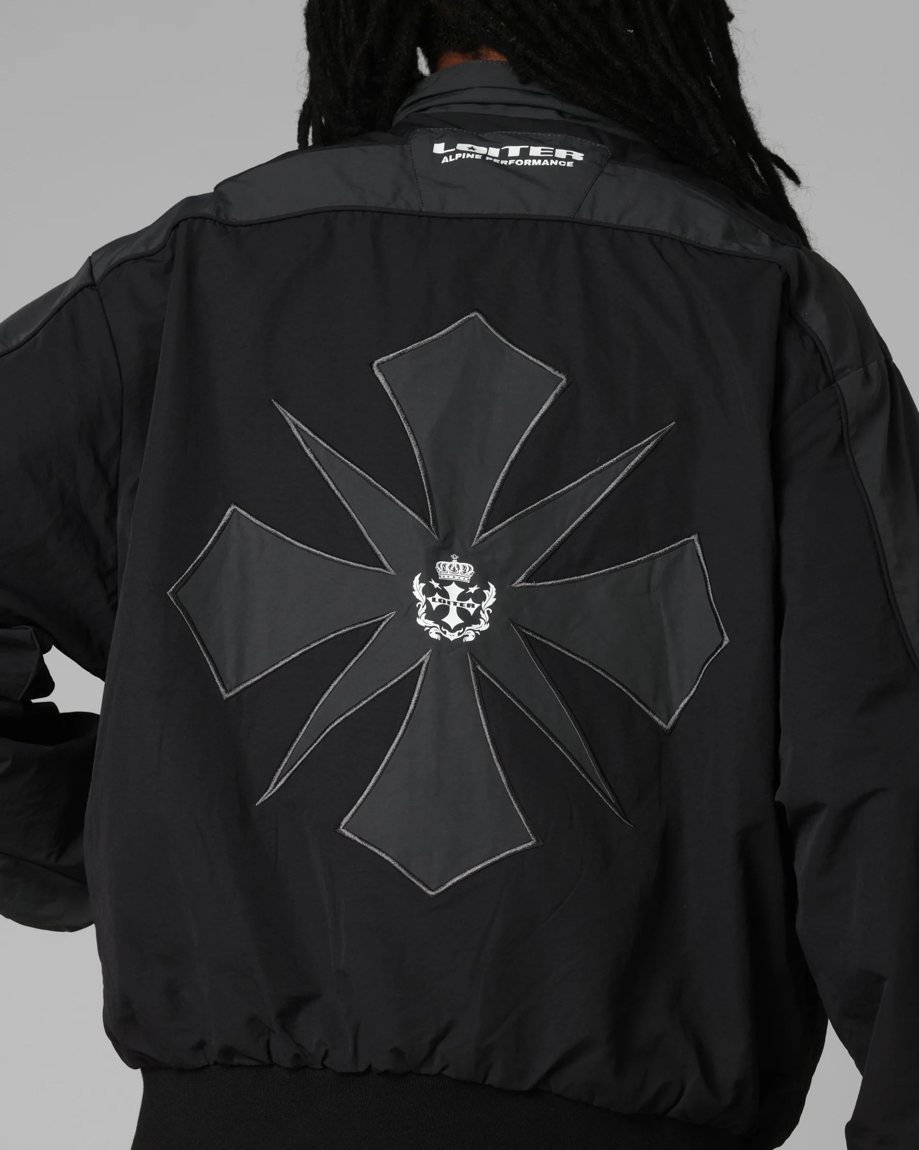 Loiter Club Classic Track Jacket Black - Image 8