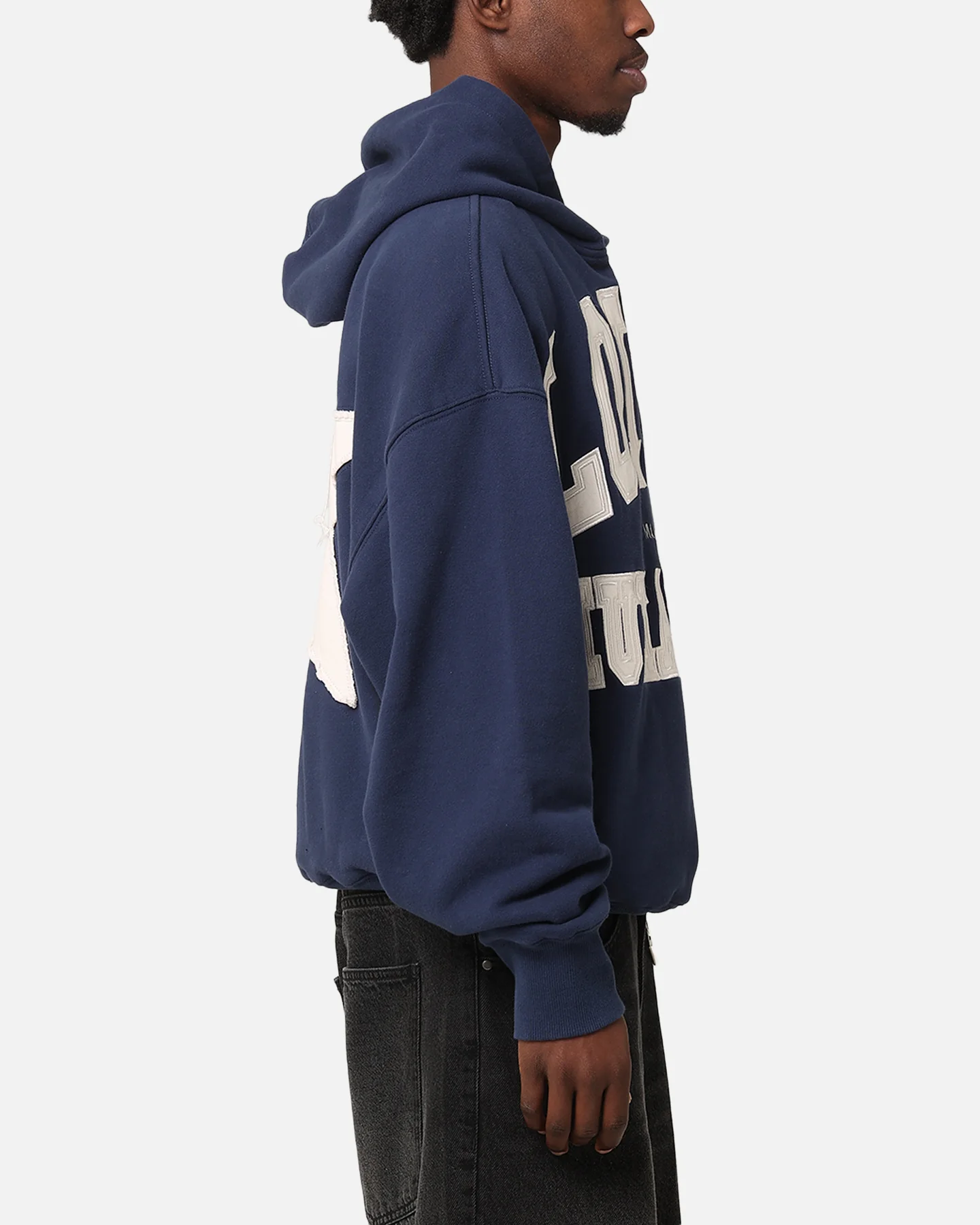 Loiter College Dropout Hoodie Navy - Image 5