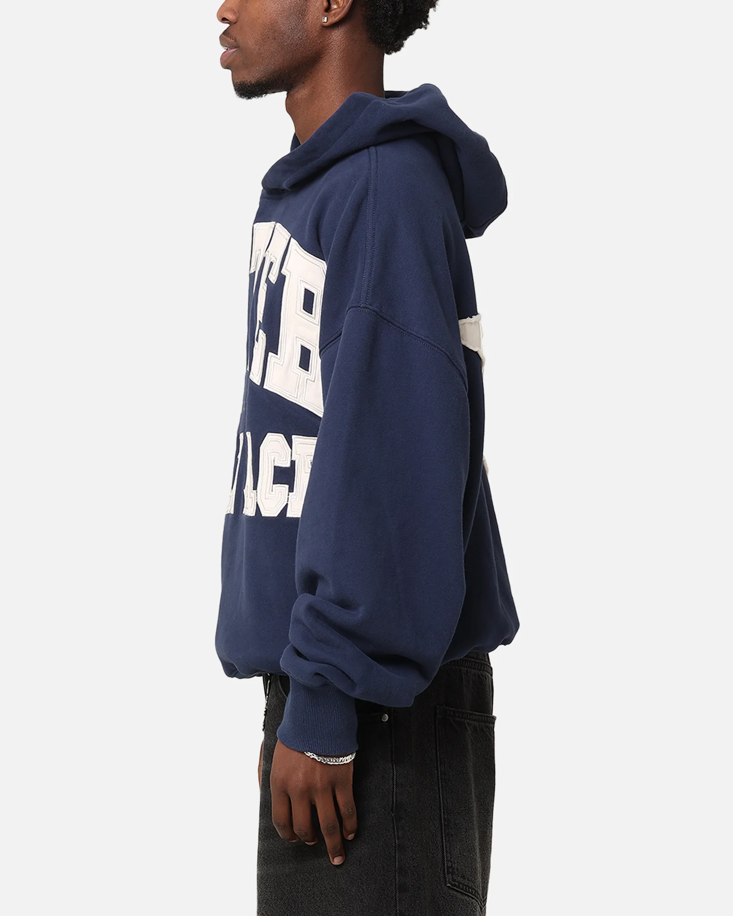 Loiter College Dropout Hoodie Navy - Image 6
