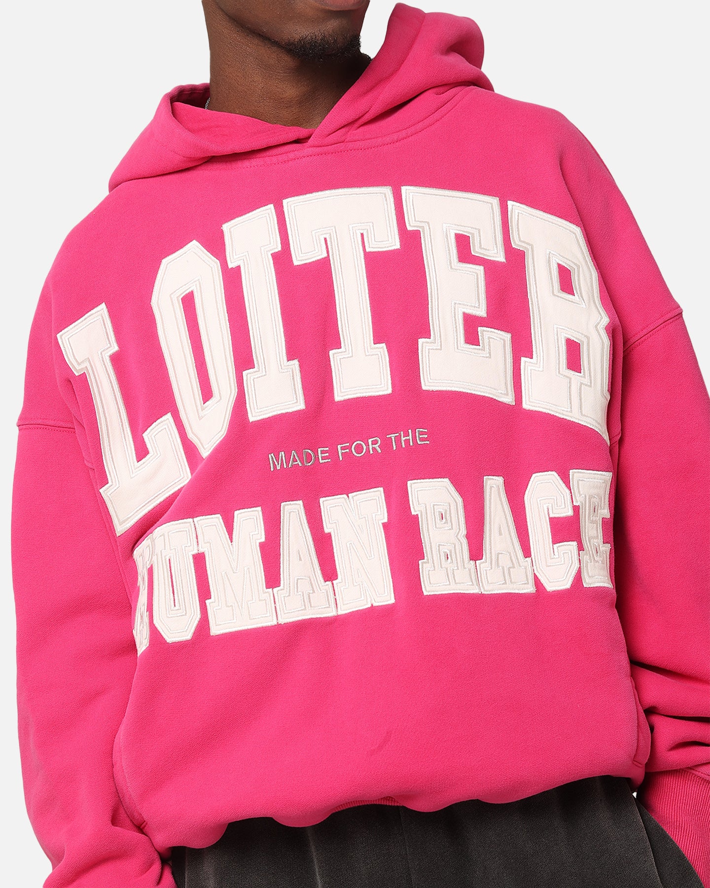 Loiter College Dropout Hoodie Pink - Image 7