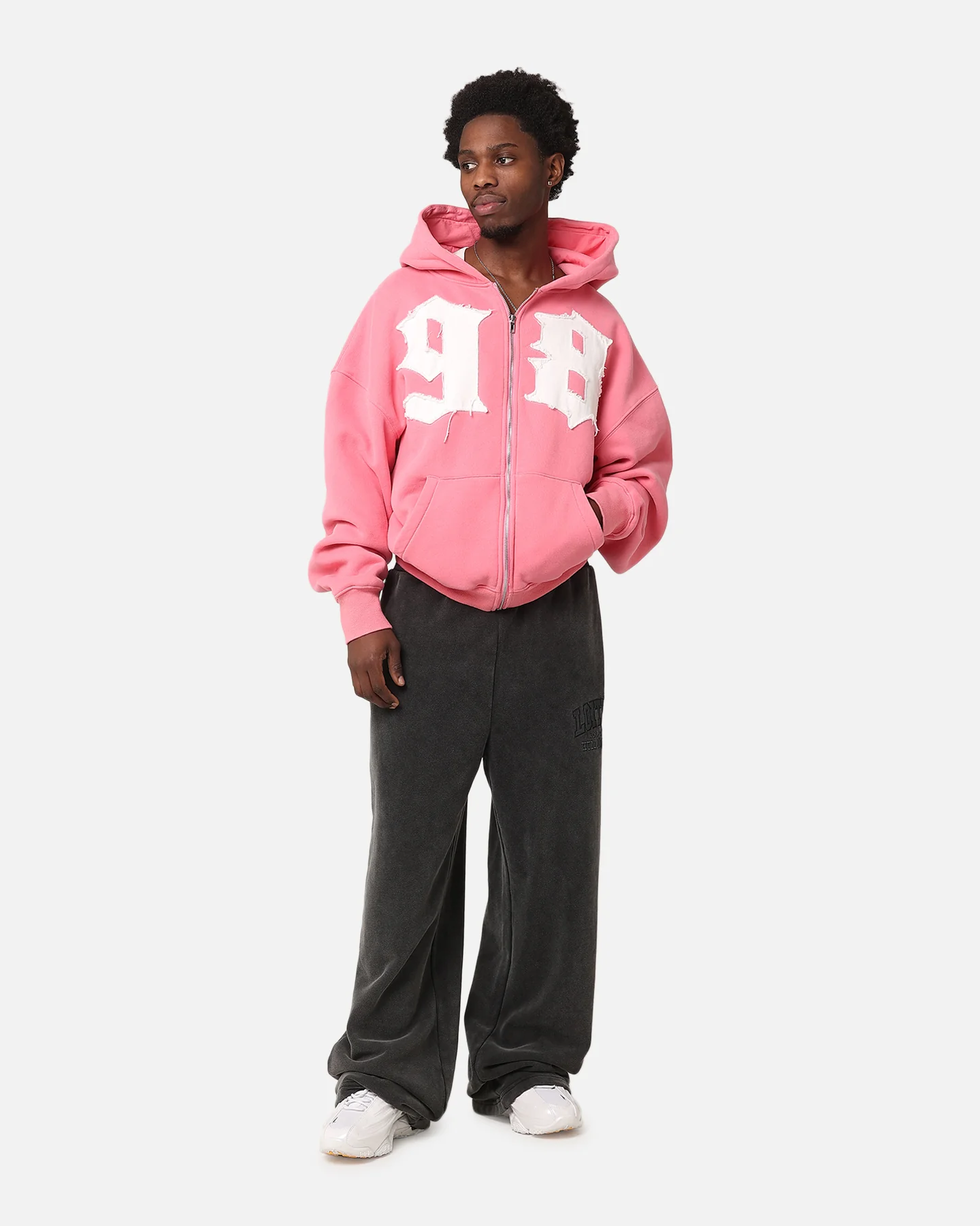 Loiter College Dropout Trackpants Washed Black - Image 2
