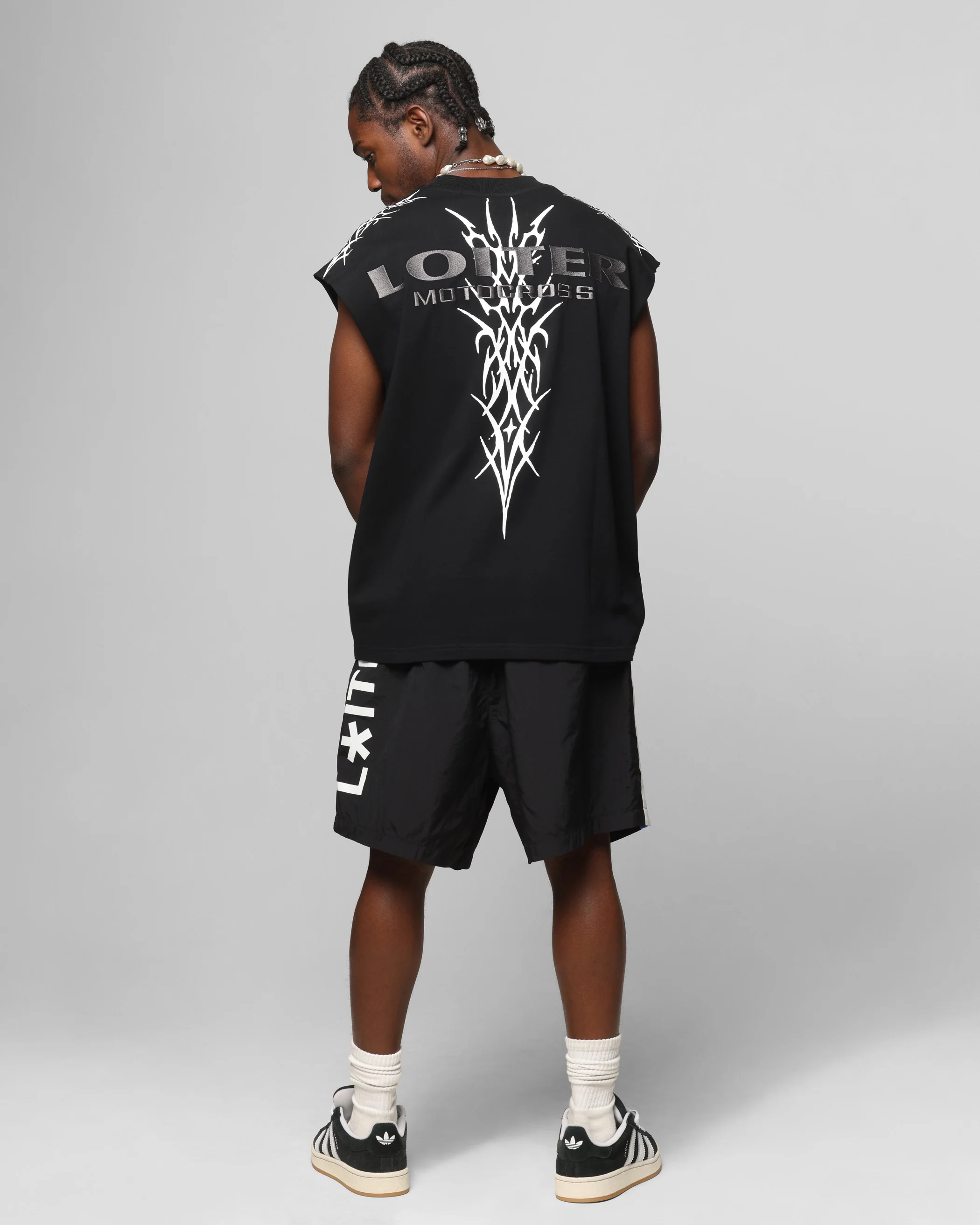Loiter Cyber Muscle T-Shirt Black - Image 3