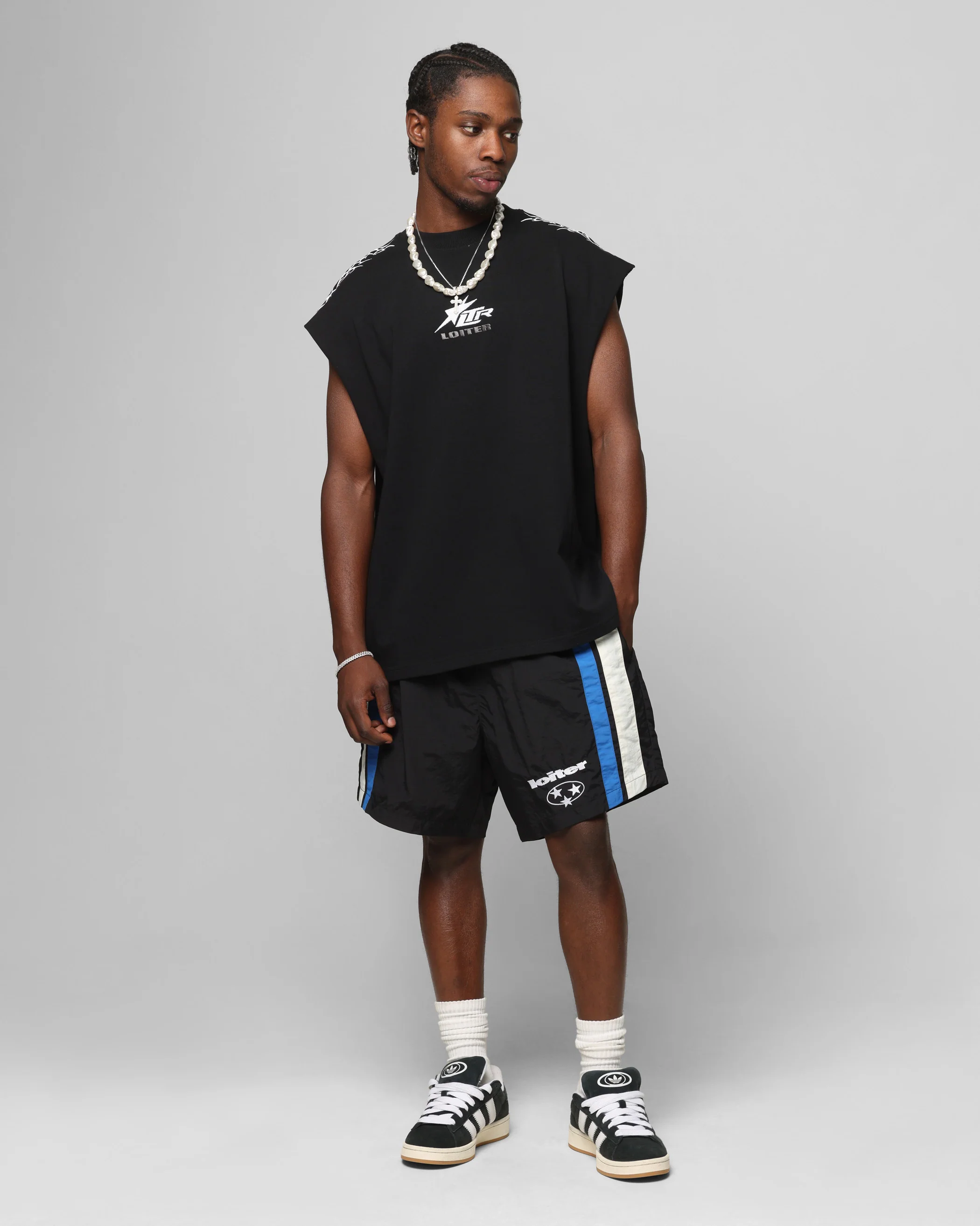 Loiter Cyber Muscle T-Shirt Black - Image 4