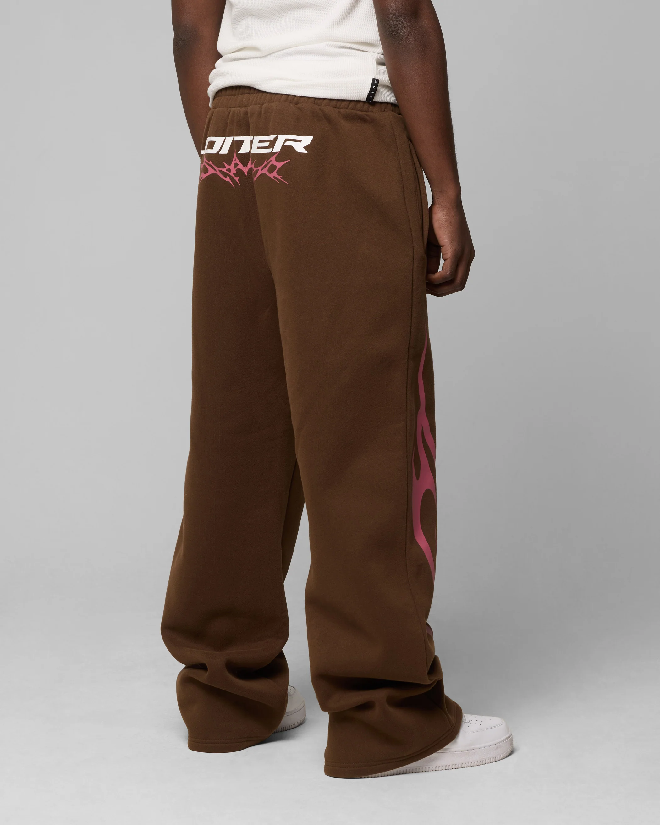 Loiter Cyber Sweat Pants Brown - Image 5
