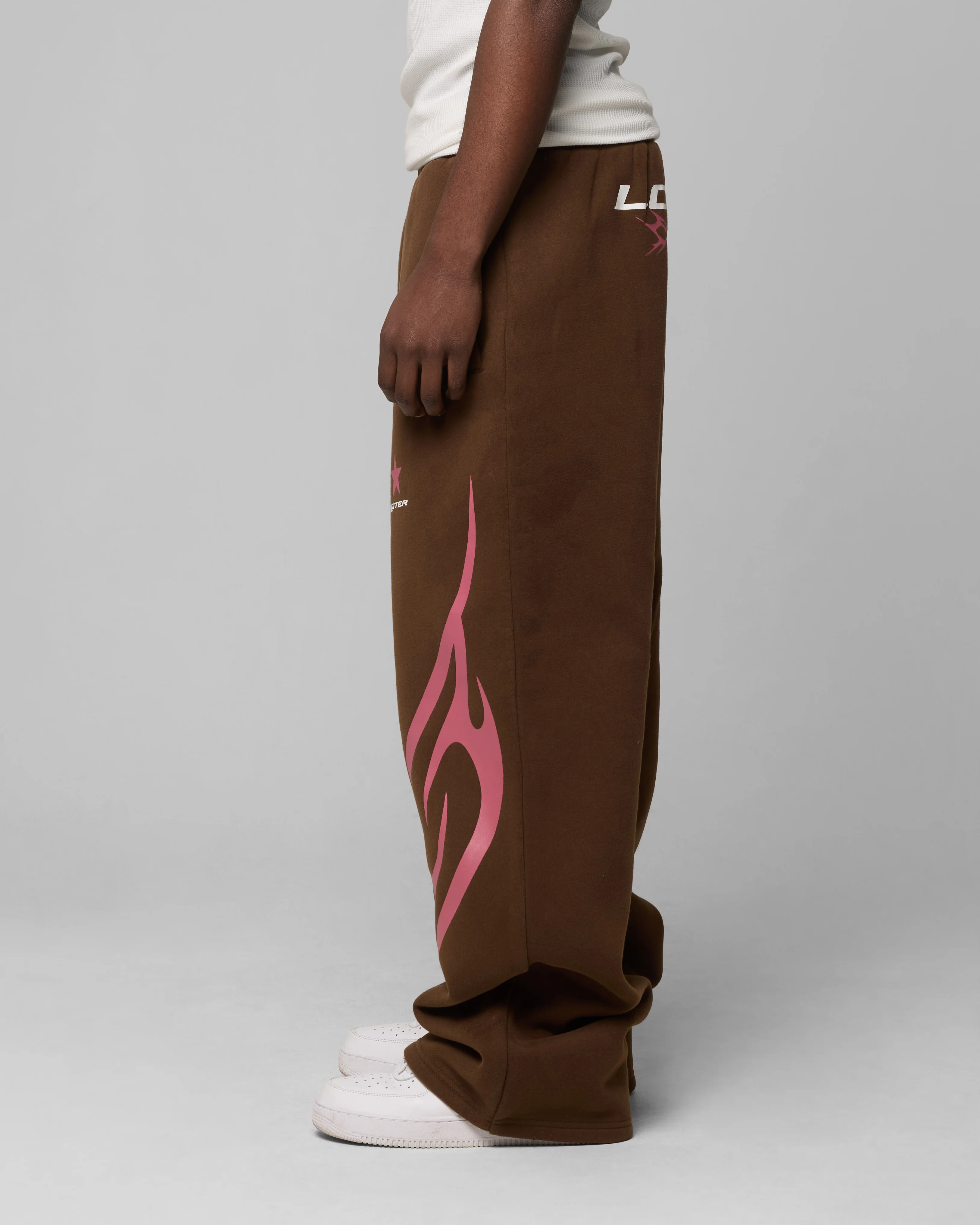 Loiter Cyber Sweat Pants Brown - Image 6