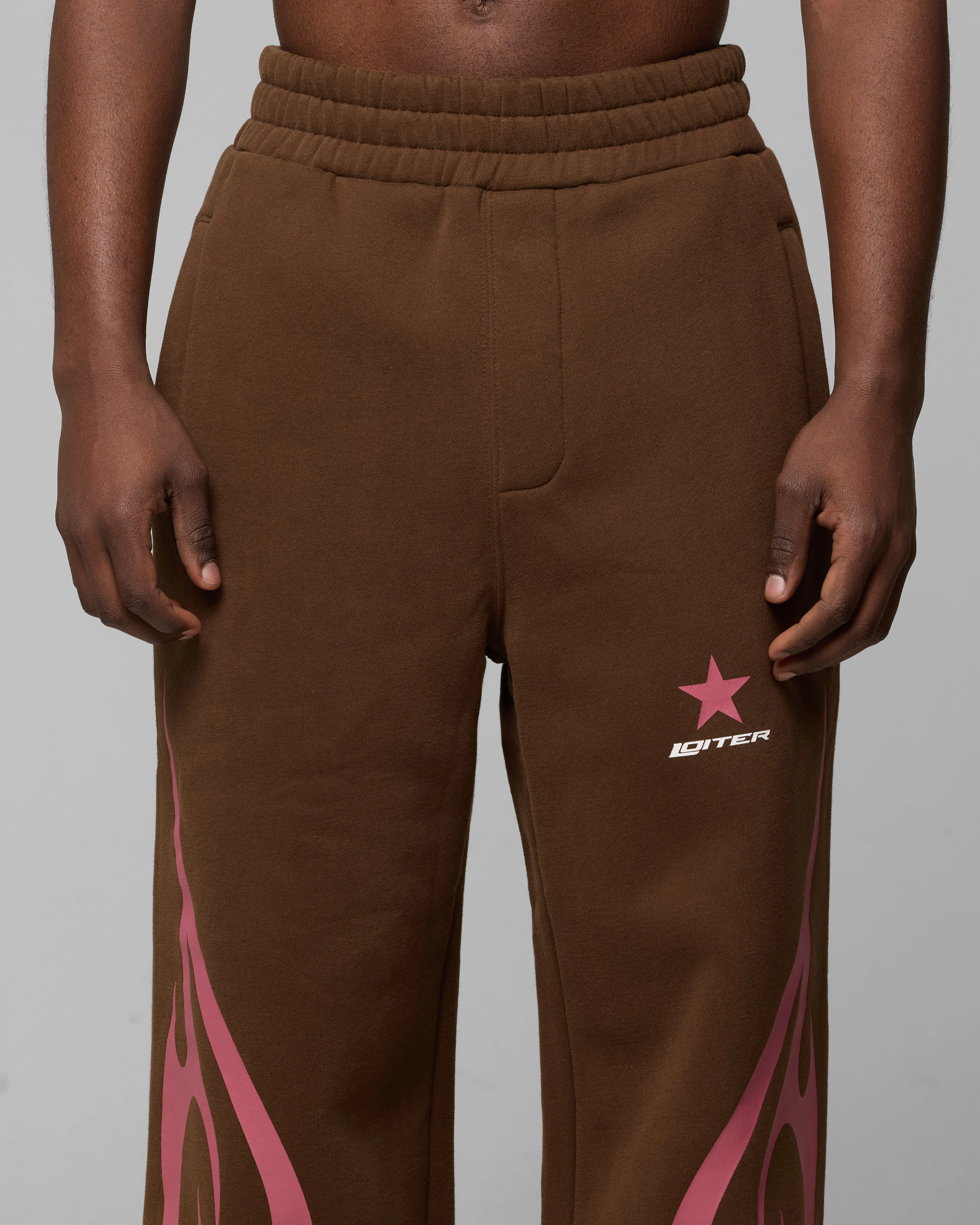 Loiter Cyber Sweat Pants Brown - Image 8