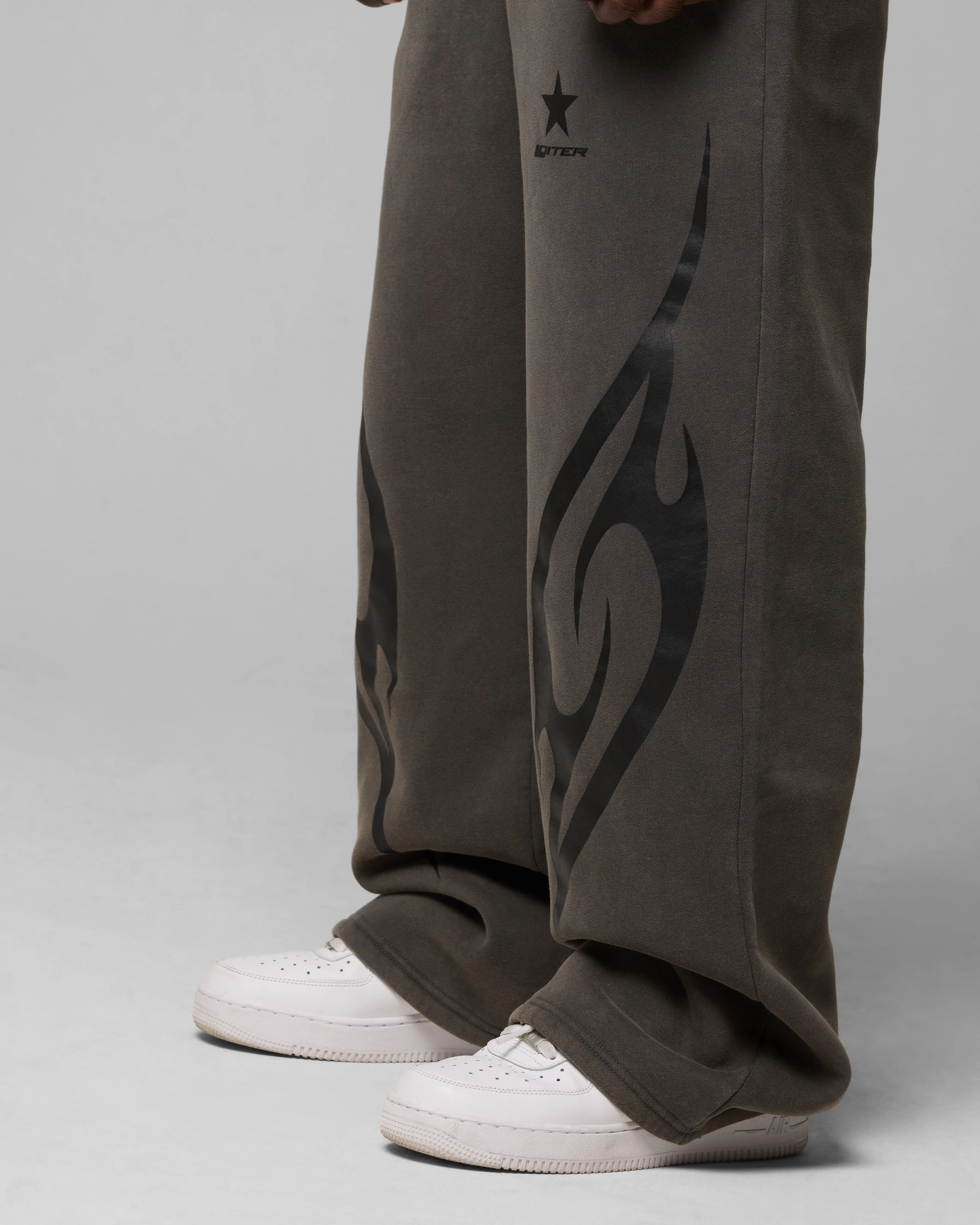Loiter Cyber Sweat Pants Charcoal - Image 4