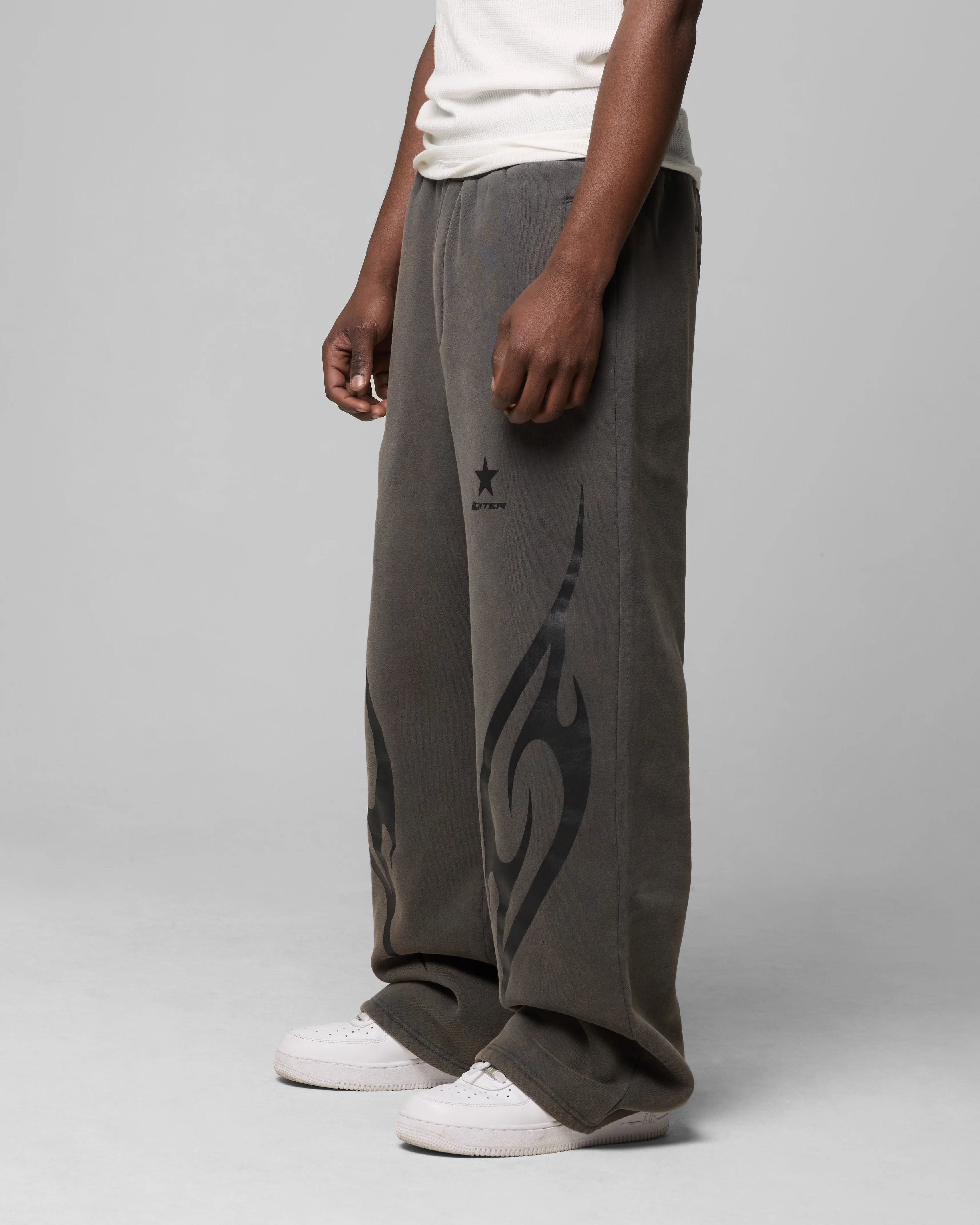 Loiter Cyber Sweat Pants Charcoal - Image 6