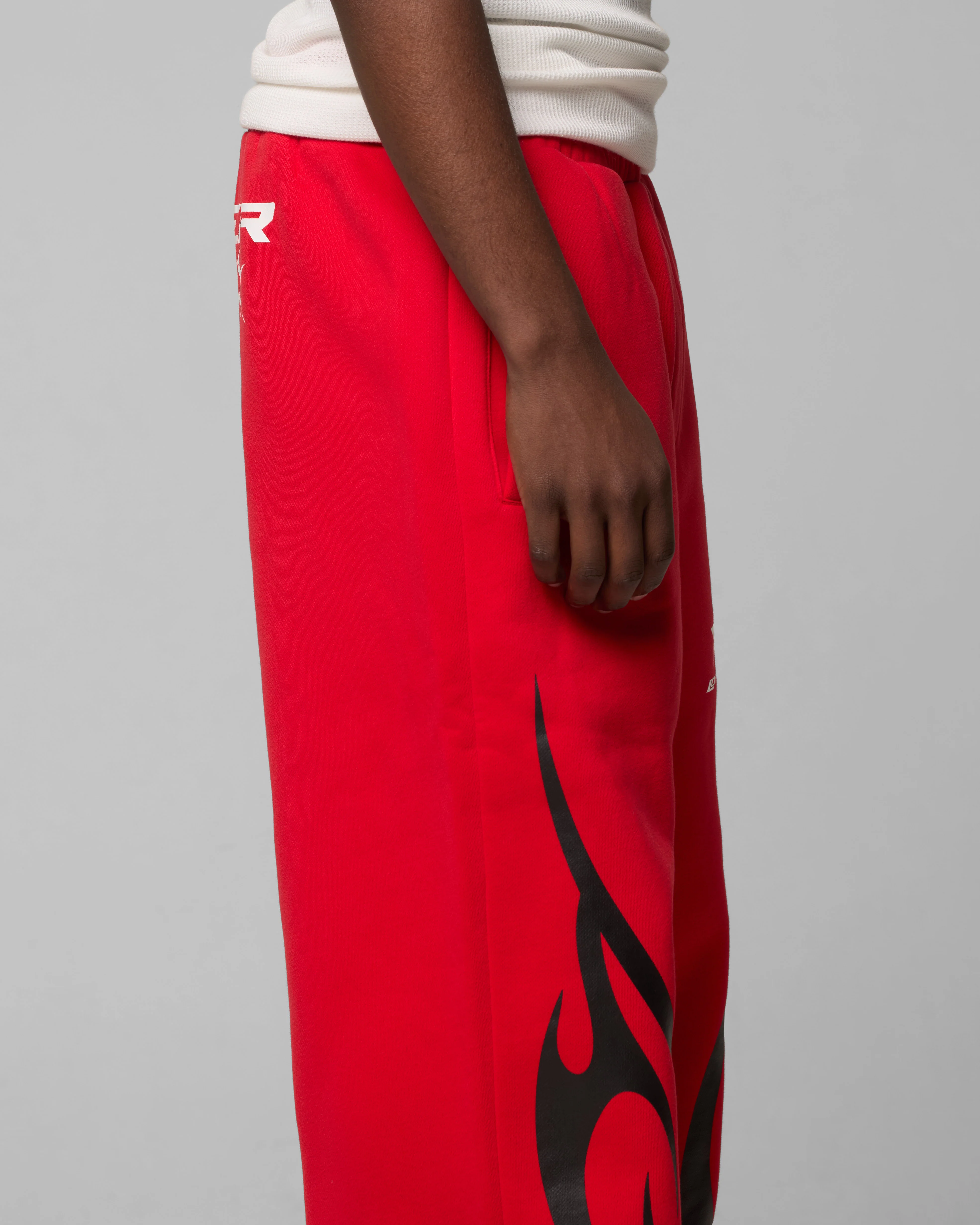 Loiter Cyber Sweat Pants Red - Image 4