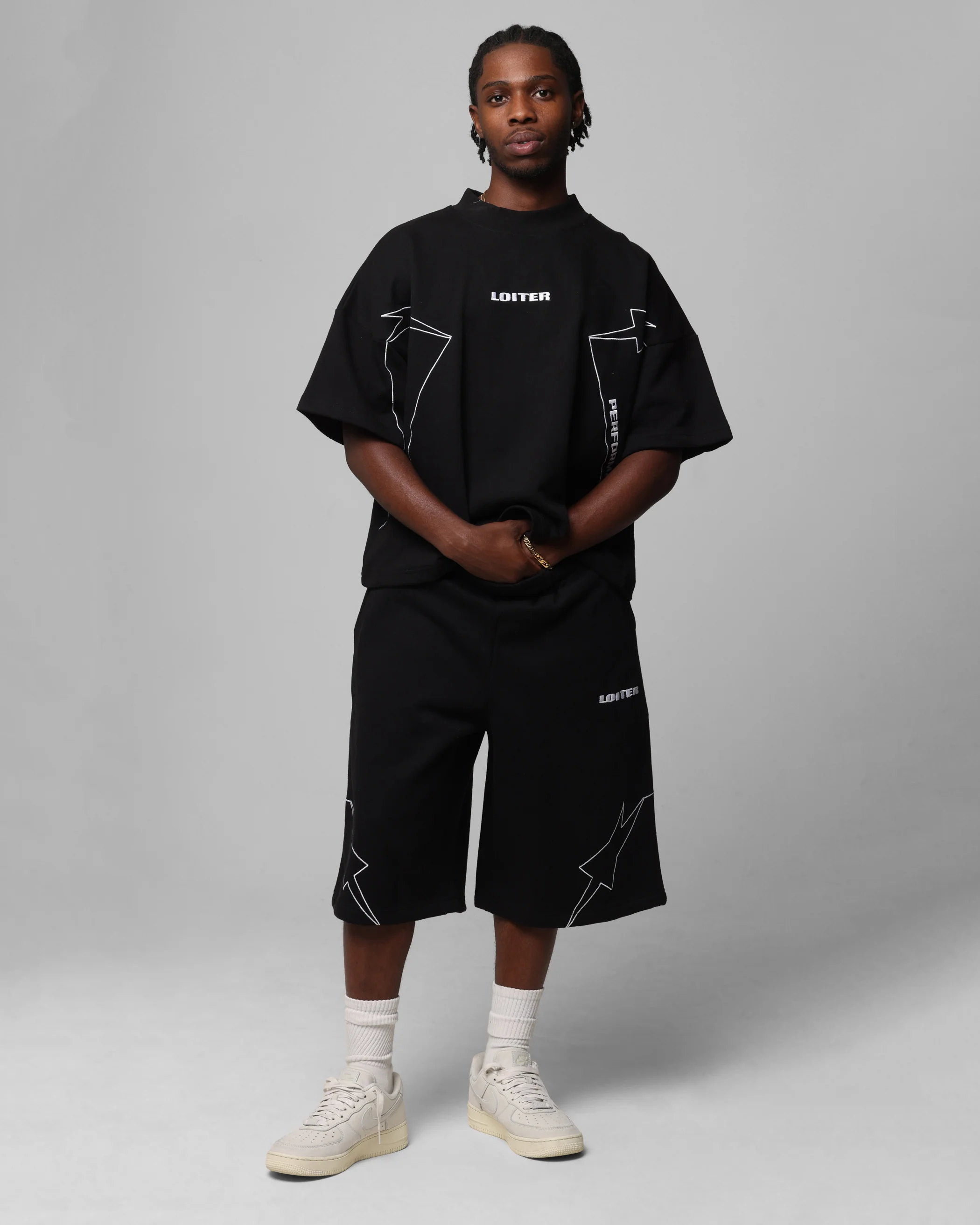 Loiter Dark Performance T-Shirt Black - Image 3