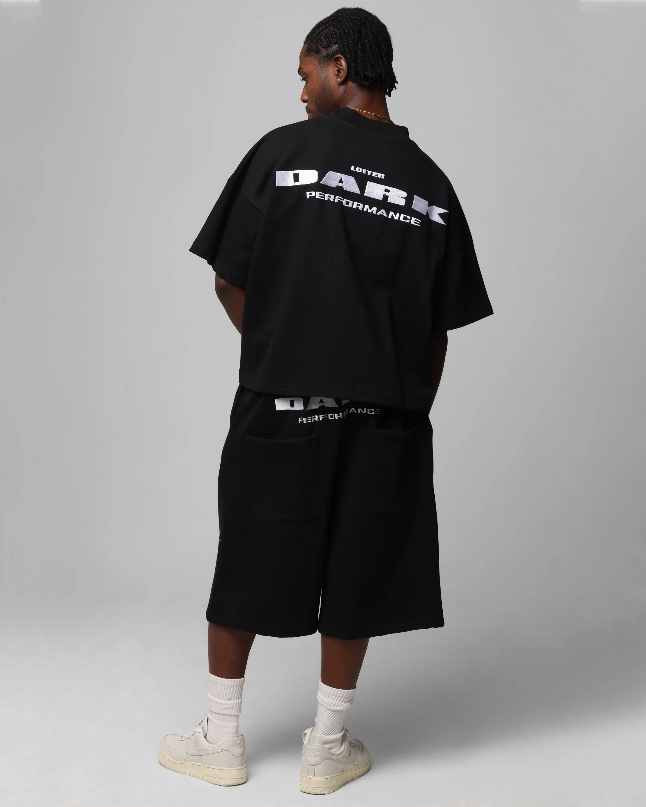Loiter Dark Performance T-Shirt Black - Image 4
