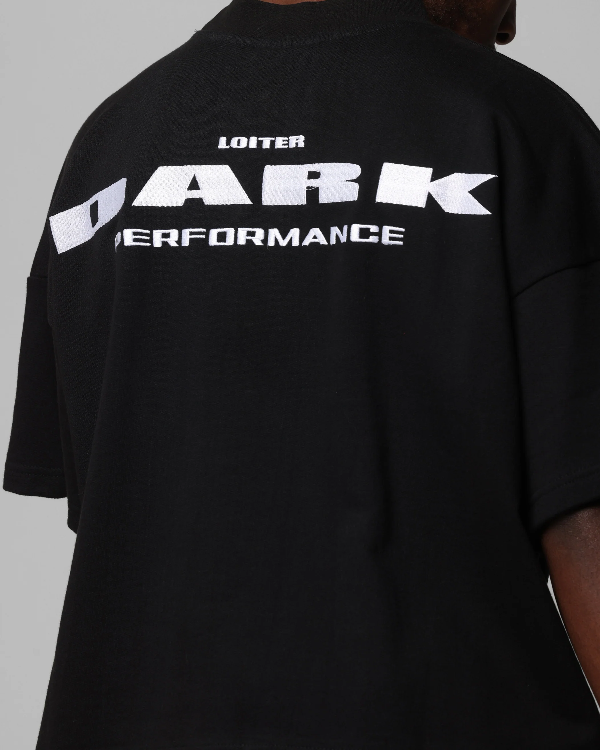 Loiter Dark Performance T-Shirt Black - Image 8