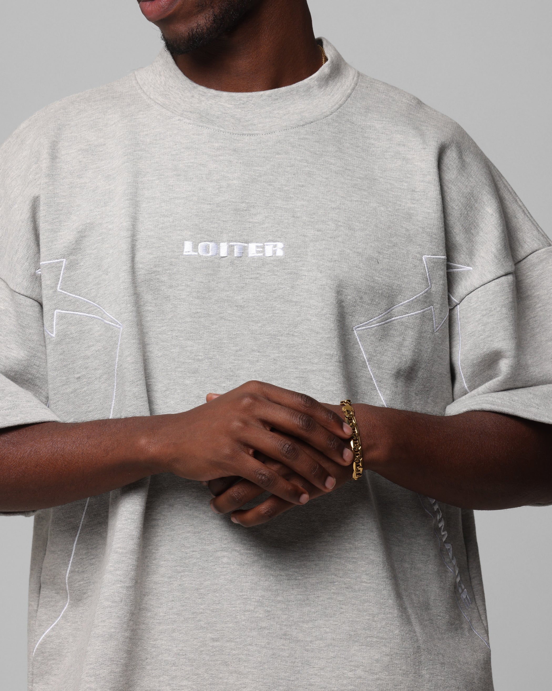 Loiter Dark Performance T-Shirt Grey - Image 7