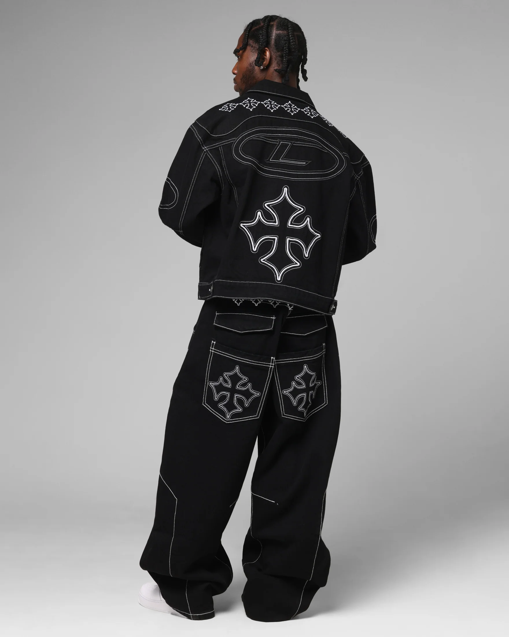 Loiter Daytona Denim Jacket Black - Image 4