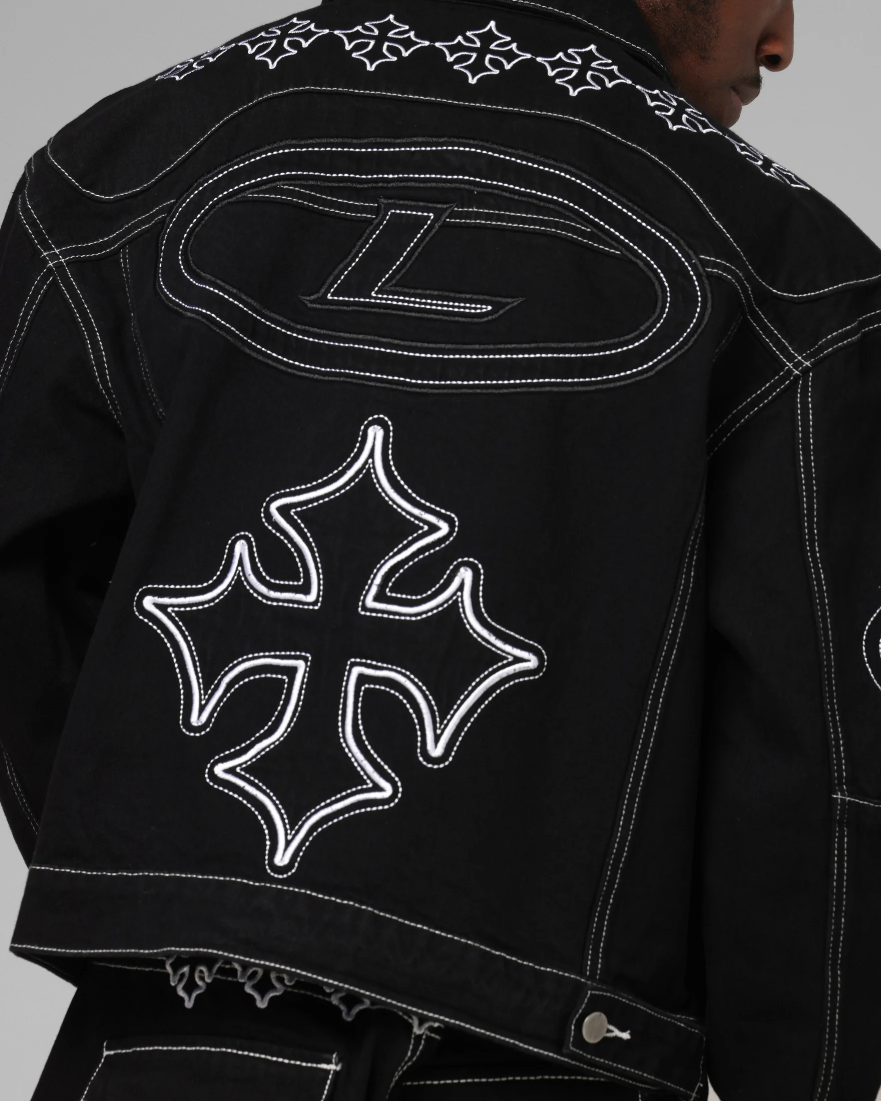 Loiter Daytona Denim Jacket Black - Image 8
